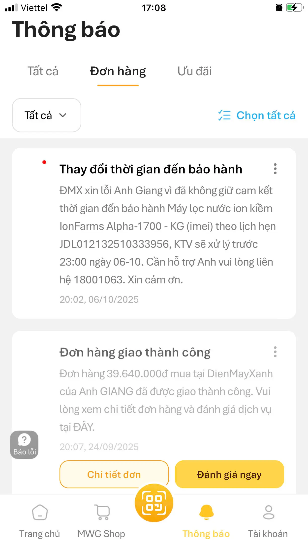 Khách hàng review Máy lọc nước điện giải ion kiềm IonFarms Alpha-1700 7 tấm điện cực 2