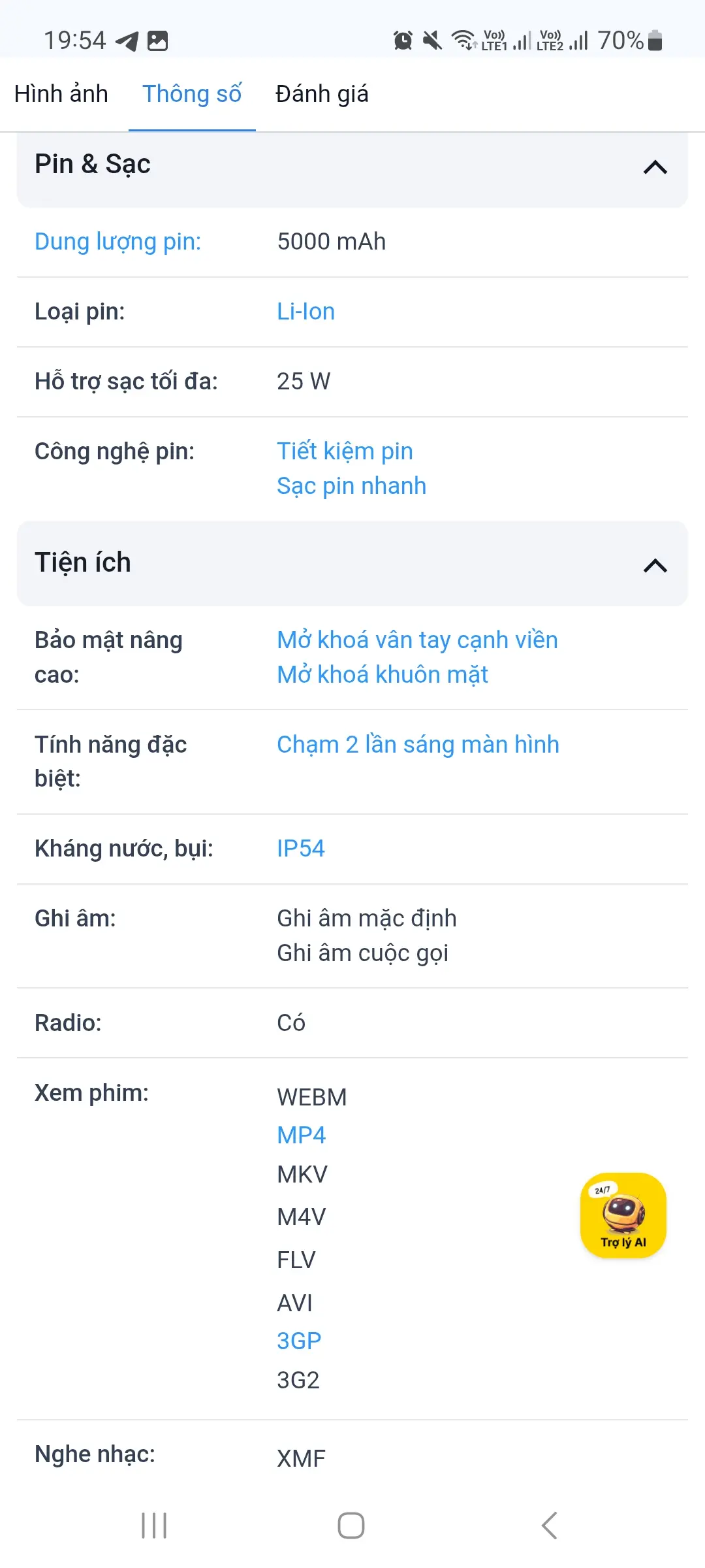 Khách hàng review Điện thoại Samsung Galaxy A16 8GB/128GB 3