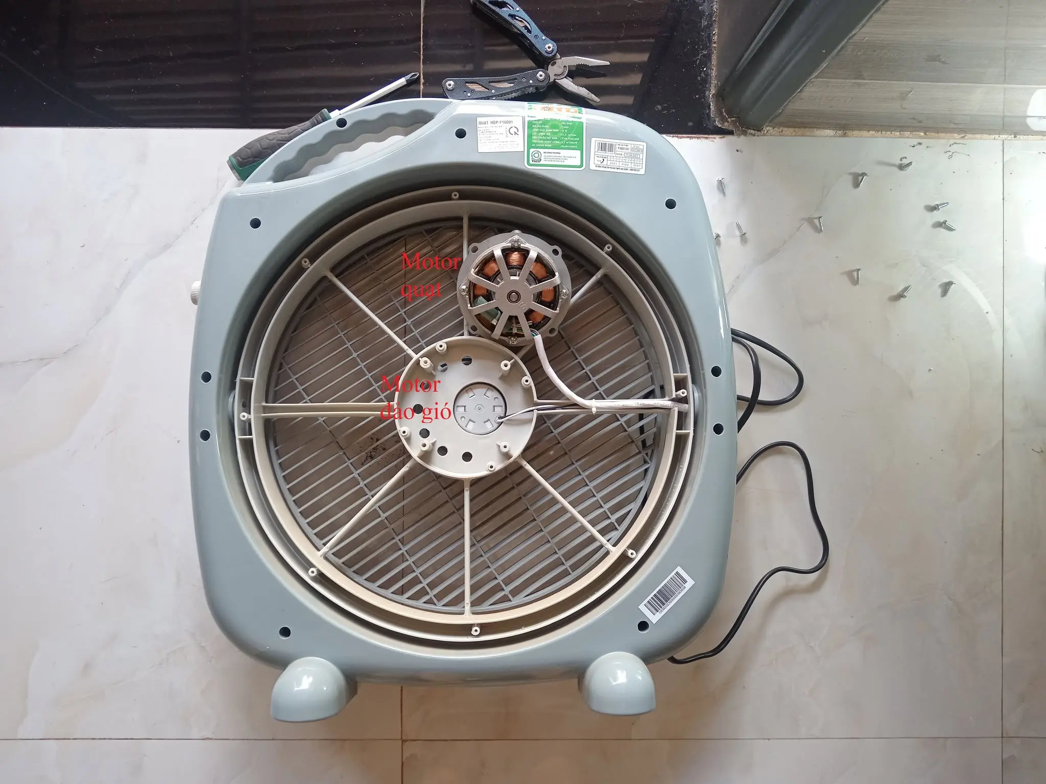 Khách hàng review Quạt hộp Asia 3 cánh F16001 45W 2