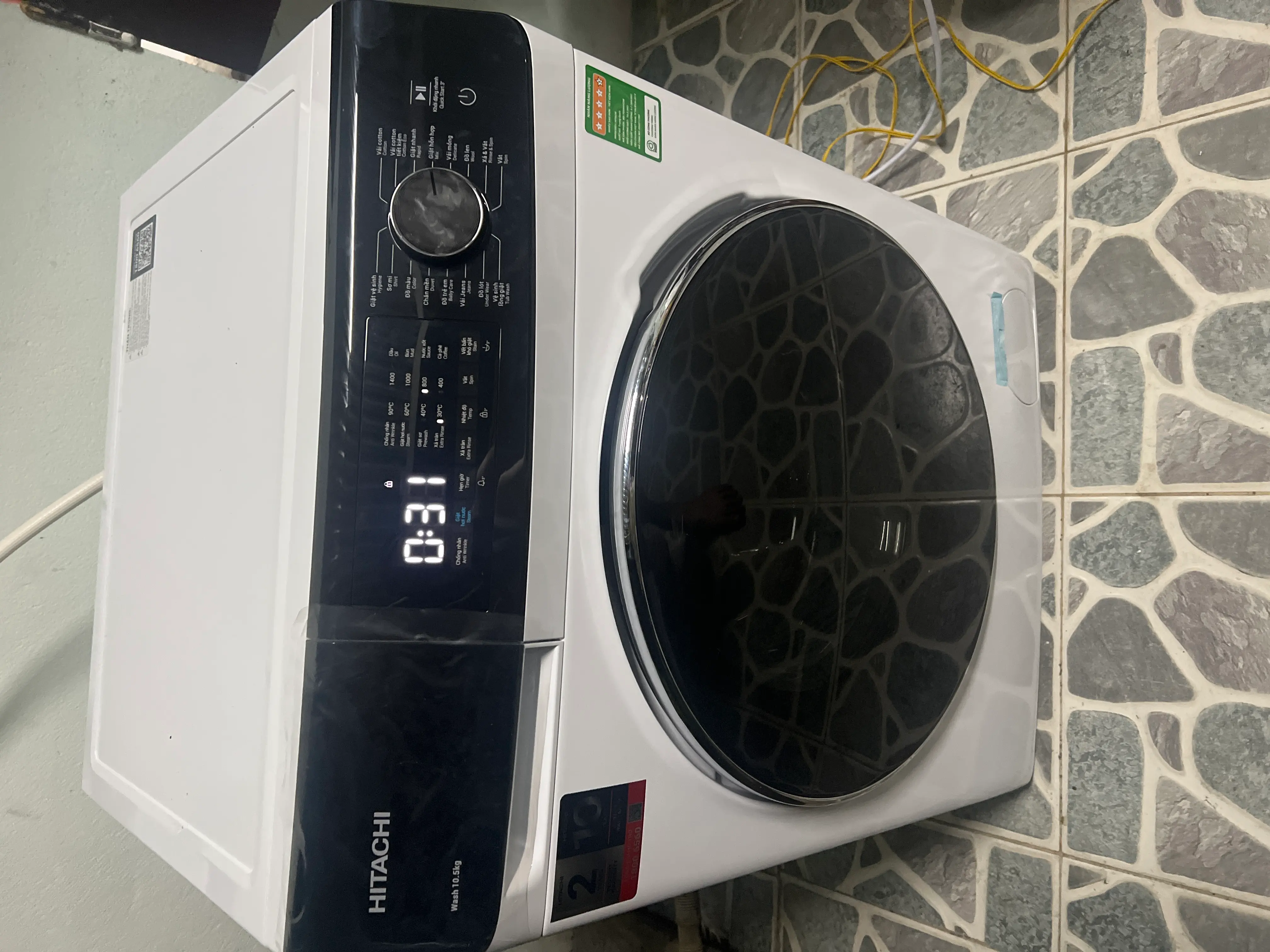 Khách hàng review Máy giặt Hitachi Inverter 10.5 kg BD-1054HVOW 1