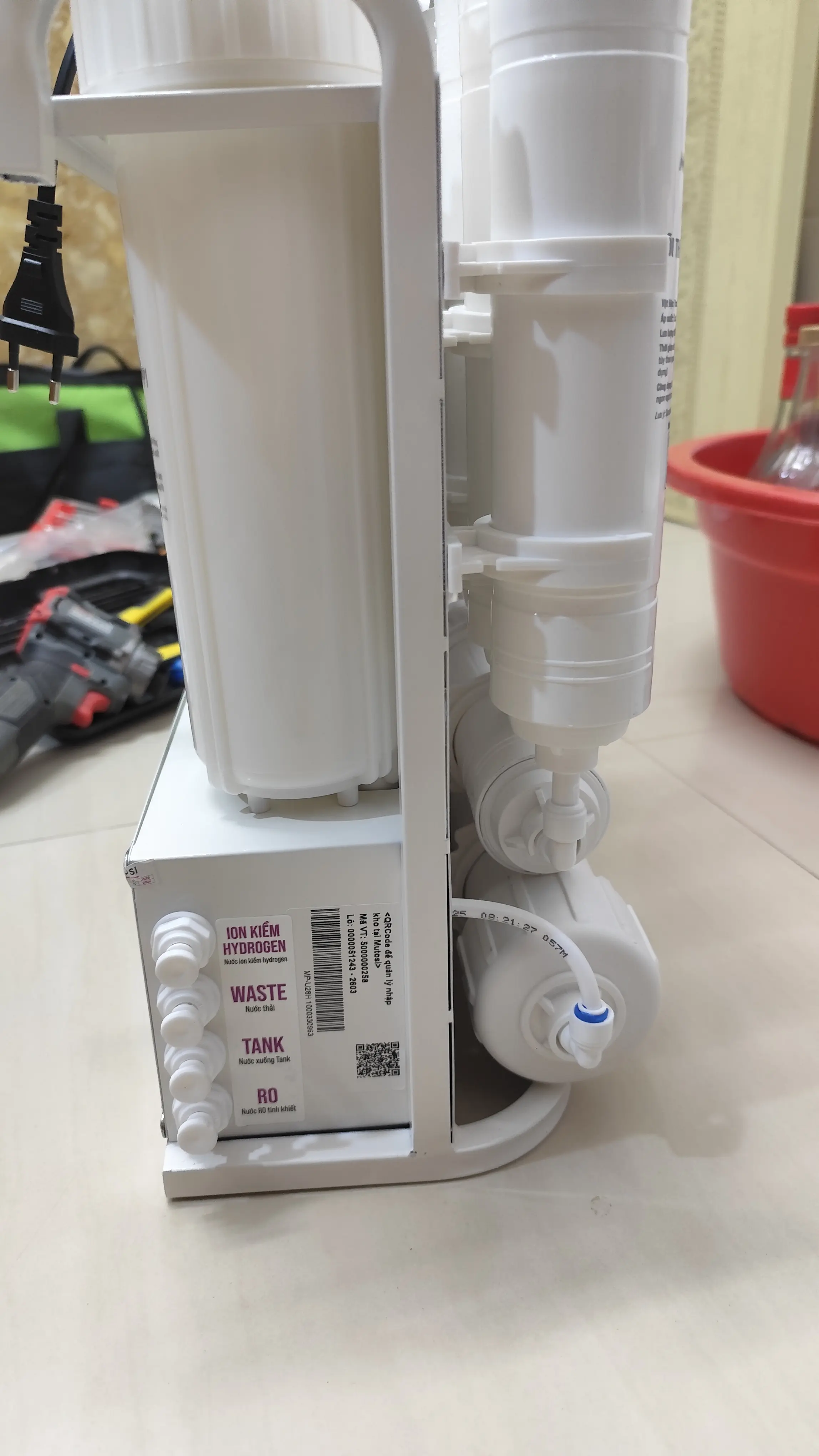Khách hàng review Máy lọc nước RO Hydrogen ion kiềm Mutosi MP-U28H 11 lõi 3