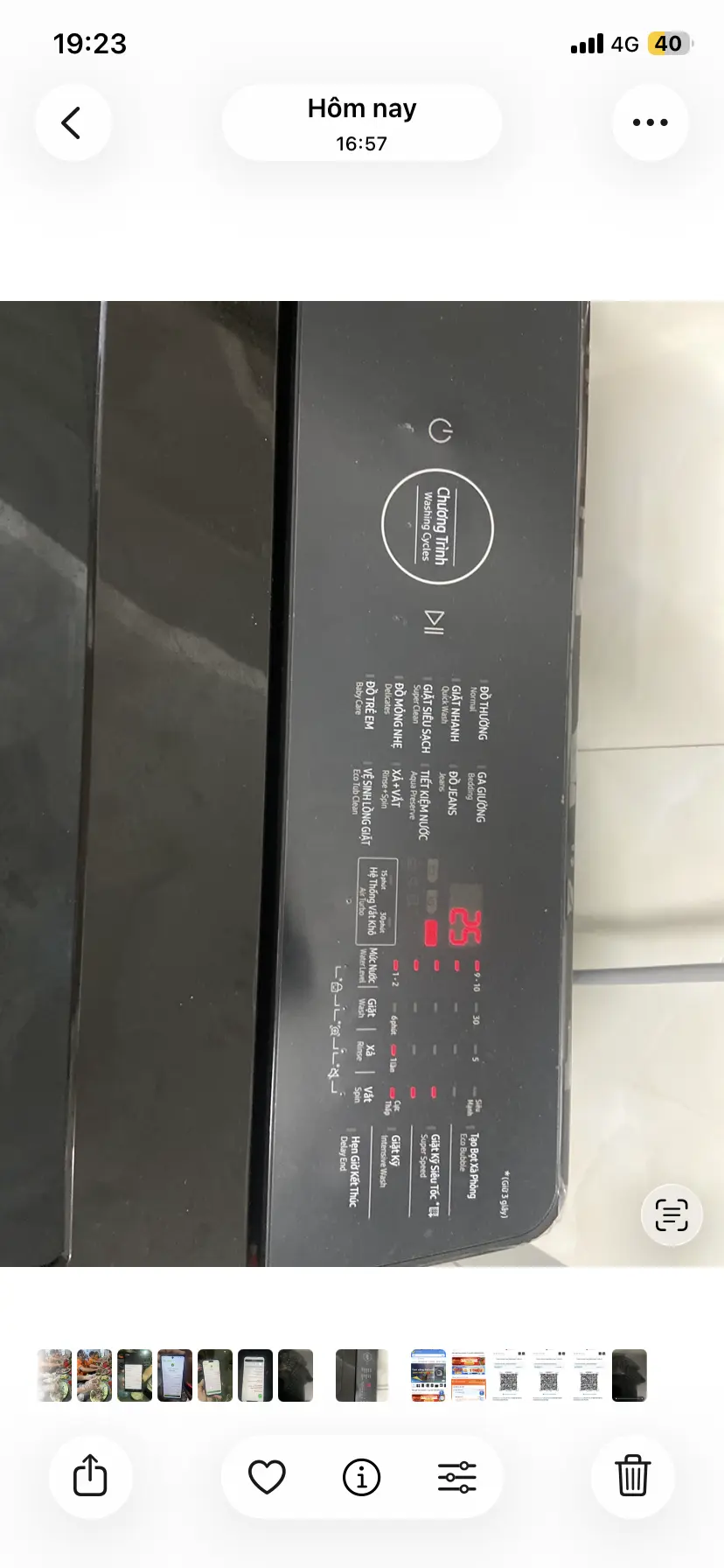 Khách hàng review Máy giặt Samsung Inverter 9.5 kg WA95CG4545BDSV 4