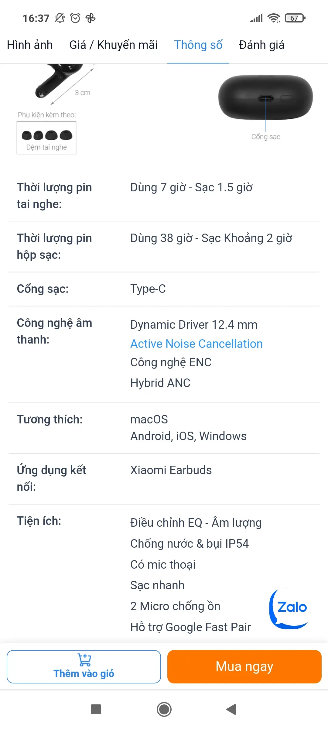 Khách hàng review Tai nghe Bluetooth True Wireless Xiaomi Redmi Buds 6 Lite 6
