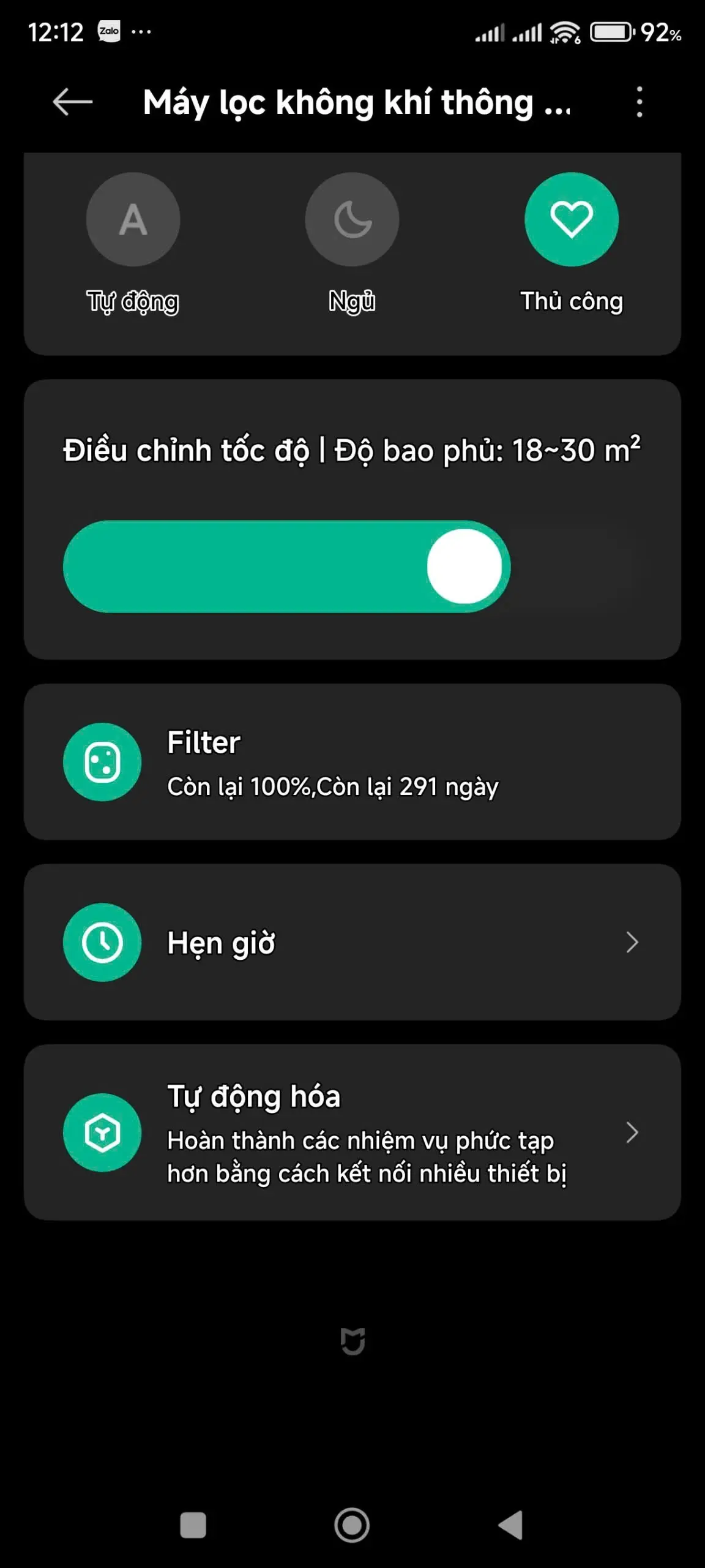 Khách hàng review Máy lọc không khí Xiaomi Smart Air Purifier 4 lite EU (BHR5274GL) 33W 1