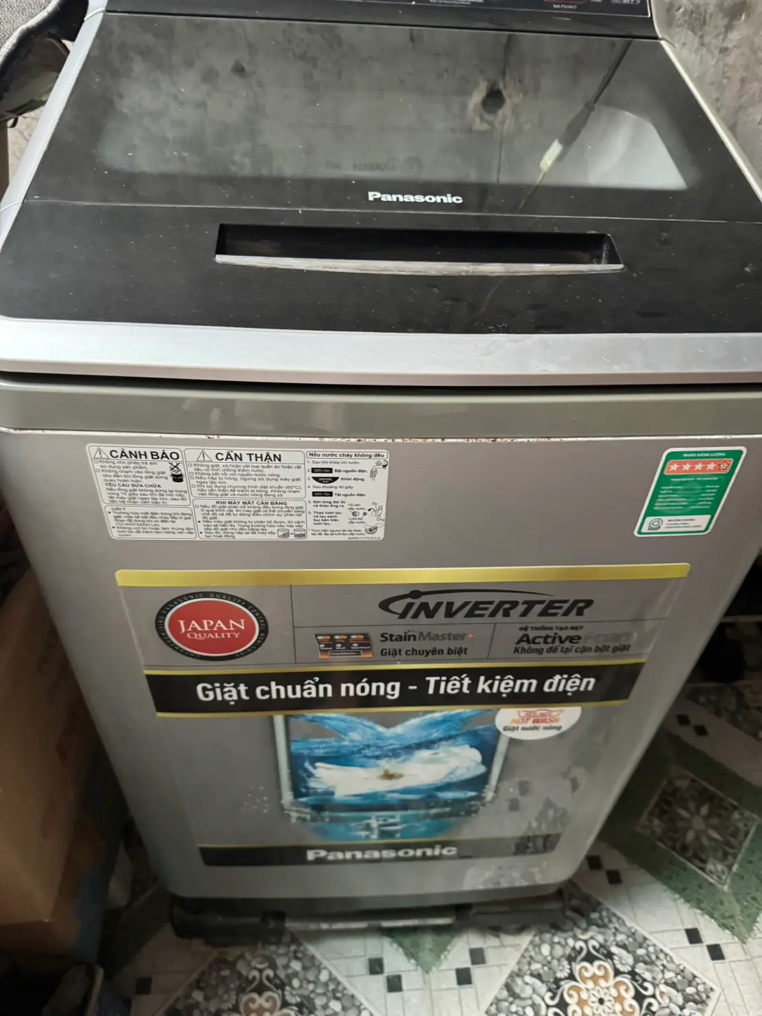 Khách hàng review Máy giặt Panasonic Inverter giặt 10.5 kg - sấy tiện ích 2 kg NA-V105FC1LV 6