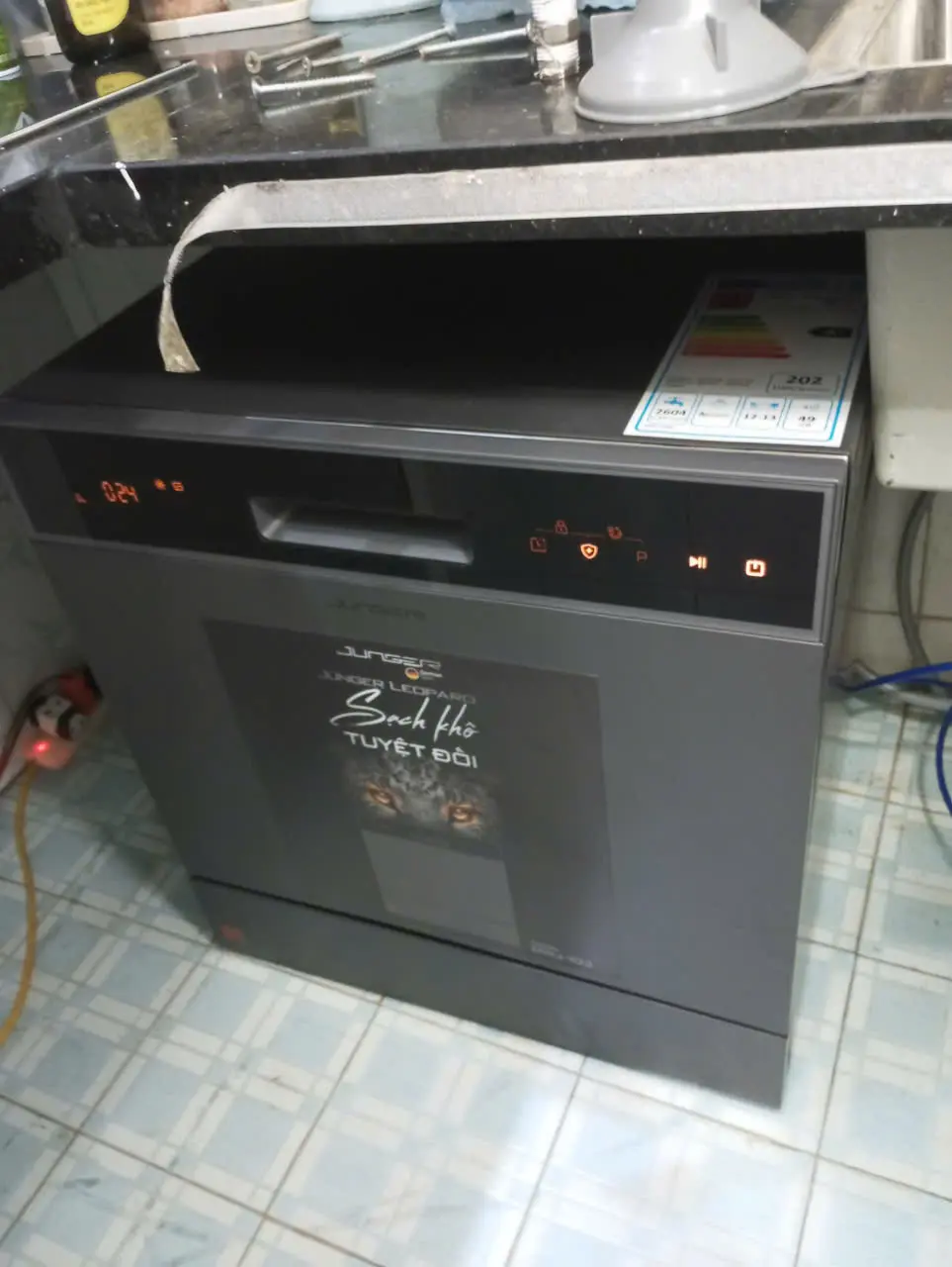 Khách hàng review Máy rửa chén độc lập Junger Leopard DWJ-103 31