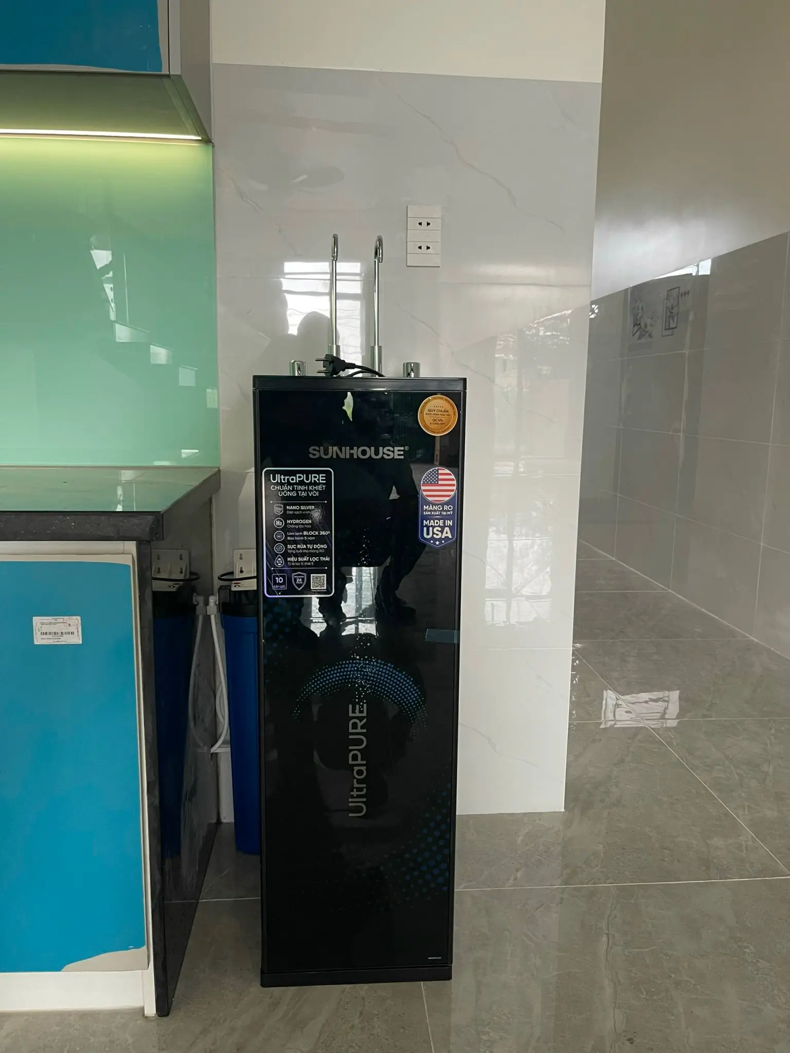 Khách hàng review Máy lọc nước RO nóng nguội lạnh Hydrogen Sunhouse UltraPURE SHA76622KL 10 lõi 5