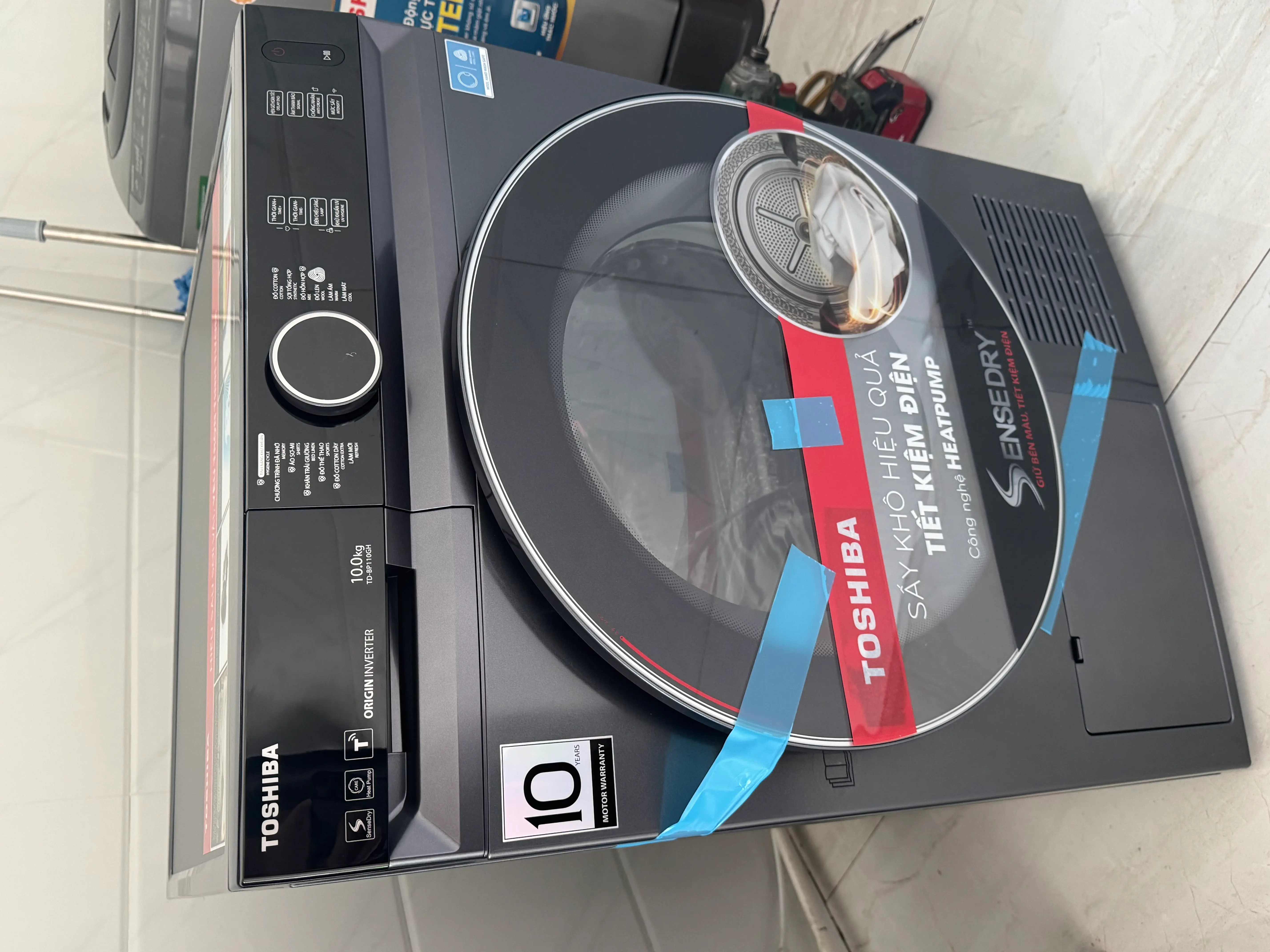 Khách hàng review Máy sấy bơm nhiệt Toshiba 10 kg TD-BP110GHV(MG) 1