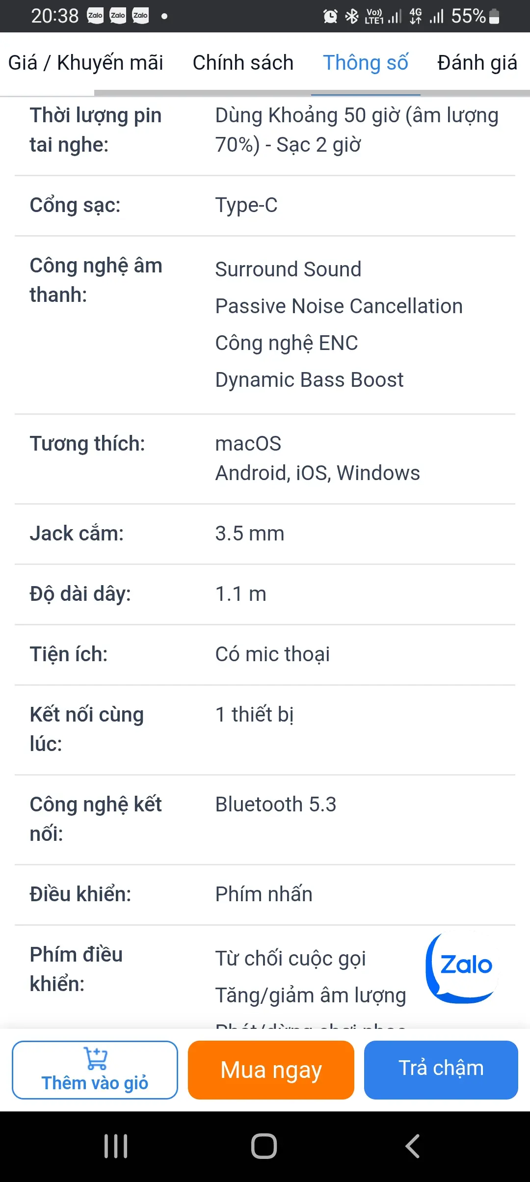 Khách hàng review Tai nghe Bluetooth Chụp Tai Baseus Bass 35 Max 1