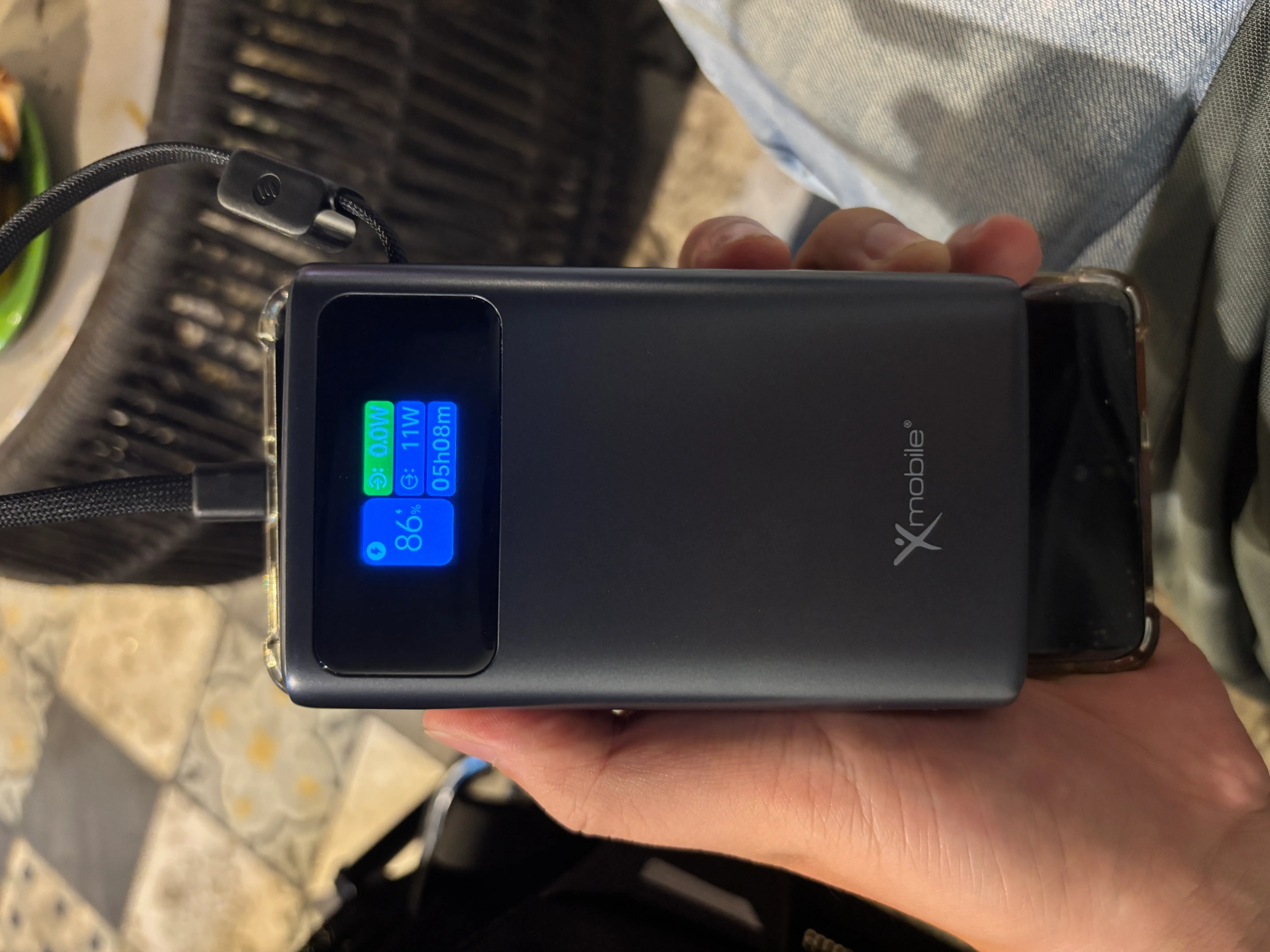 Khách hàng review Pin sạc dự phòng Polymer 20000mAh Type C PD QC 3.0 100W Xmobile TFT JP392 kèm Cáp Type C 1