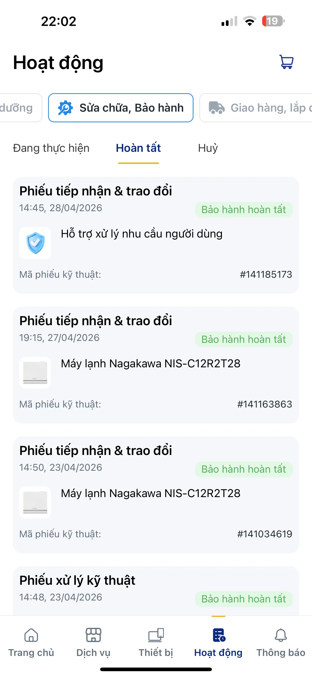 Khách hàng review Máy lạnh Nagakawa Inverter 1.5 HP NIS-C12R2T28 1