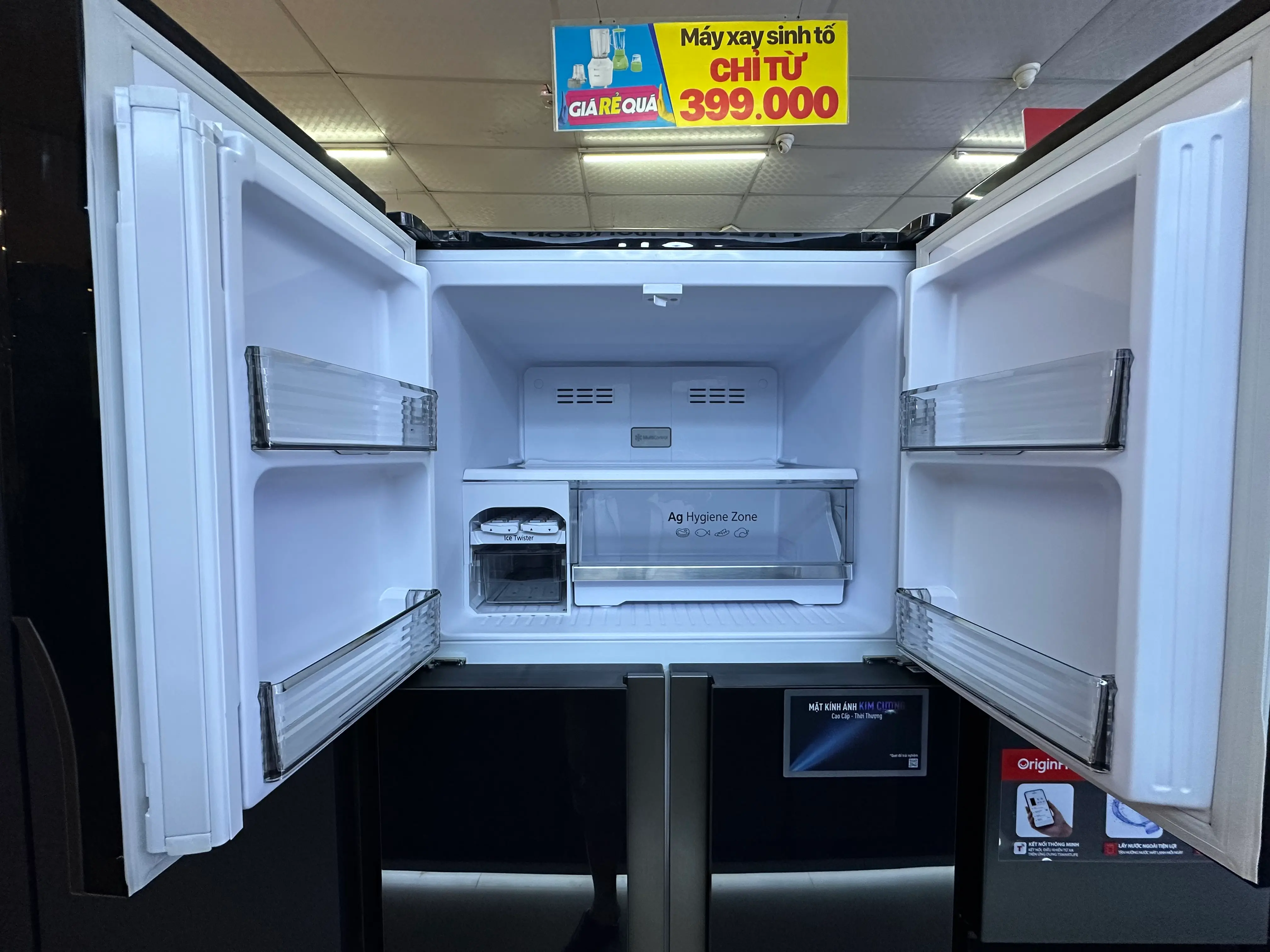 Khách hàng review Tủ lạnh Panasonic Inverter 550 lít Multi Door NR-DZ601VGKV 13