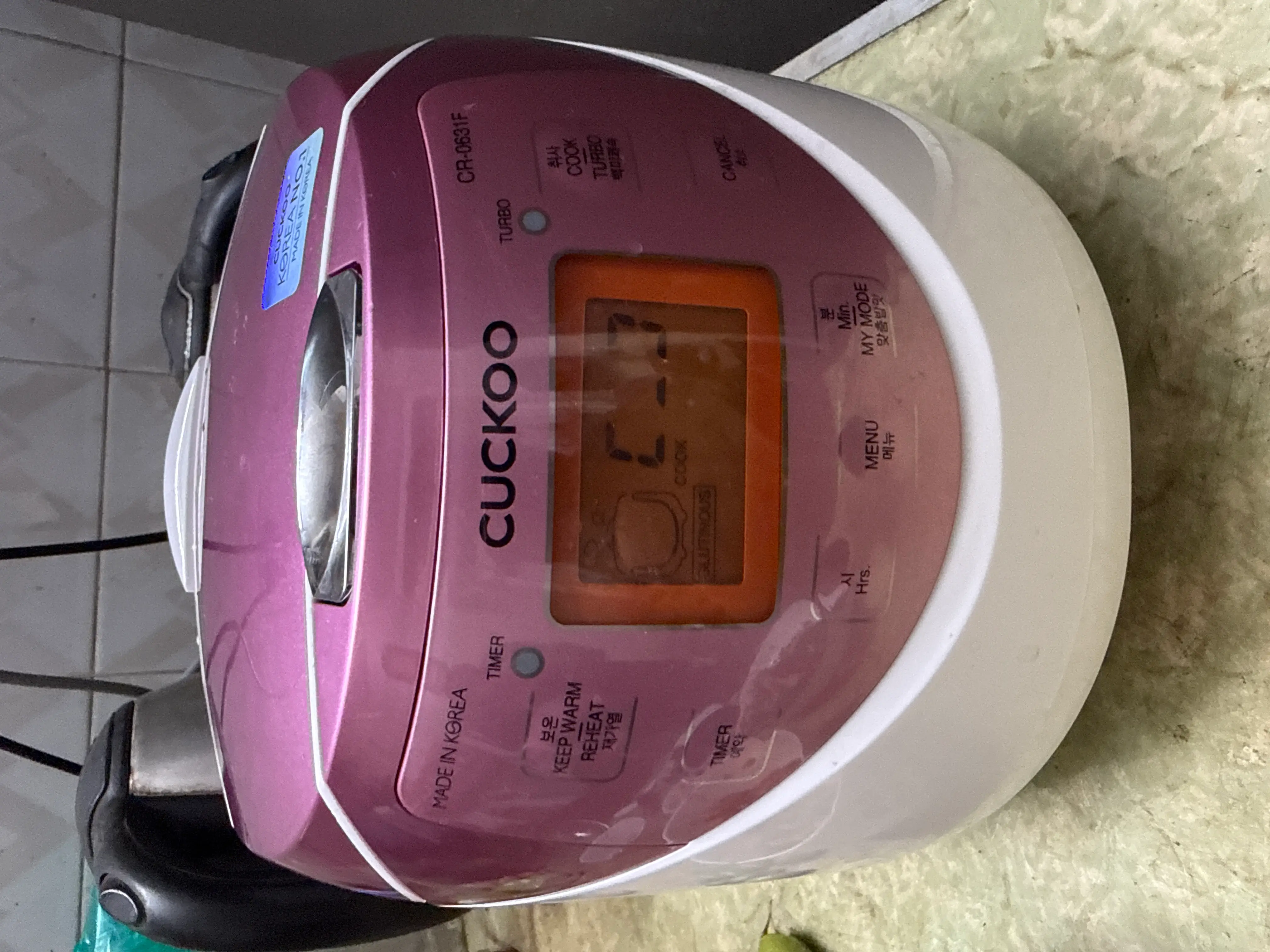 Khách hàng review Nồi cơm điện tử Cuckoo 1 lít CR- 0631F 1