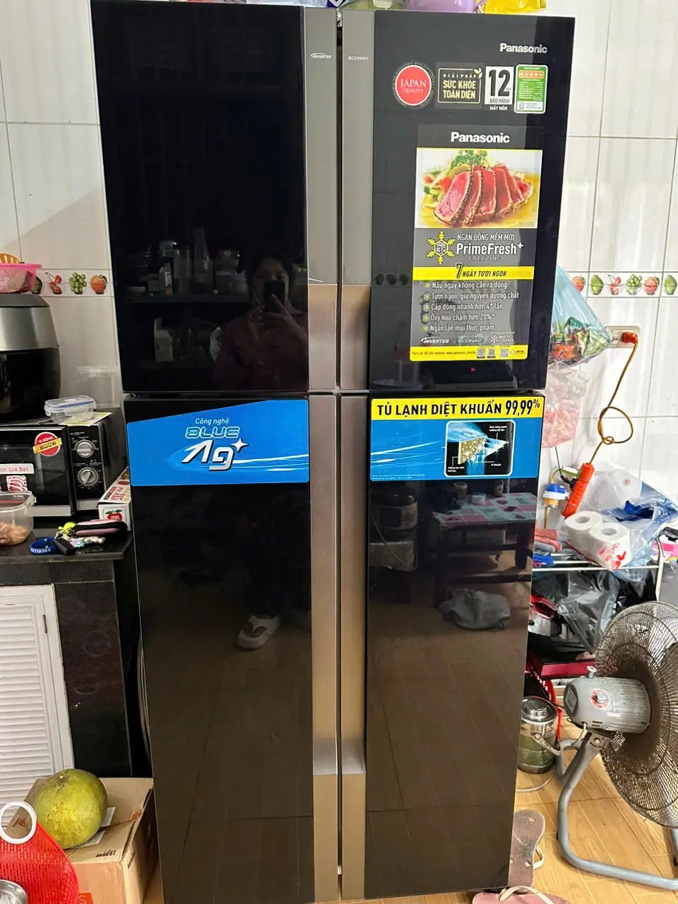 Khách hàng review Tủ lạnh Panasonic Inverter 550 lít Multi Door NR-DZ601VGKV 23