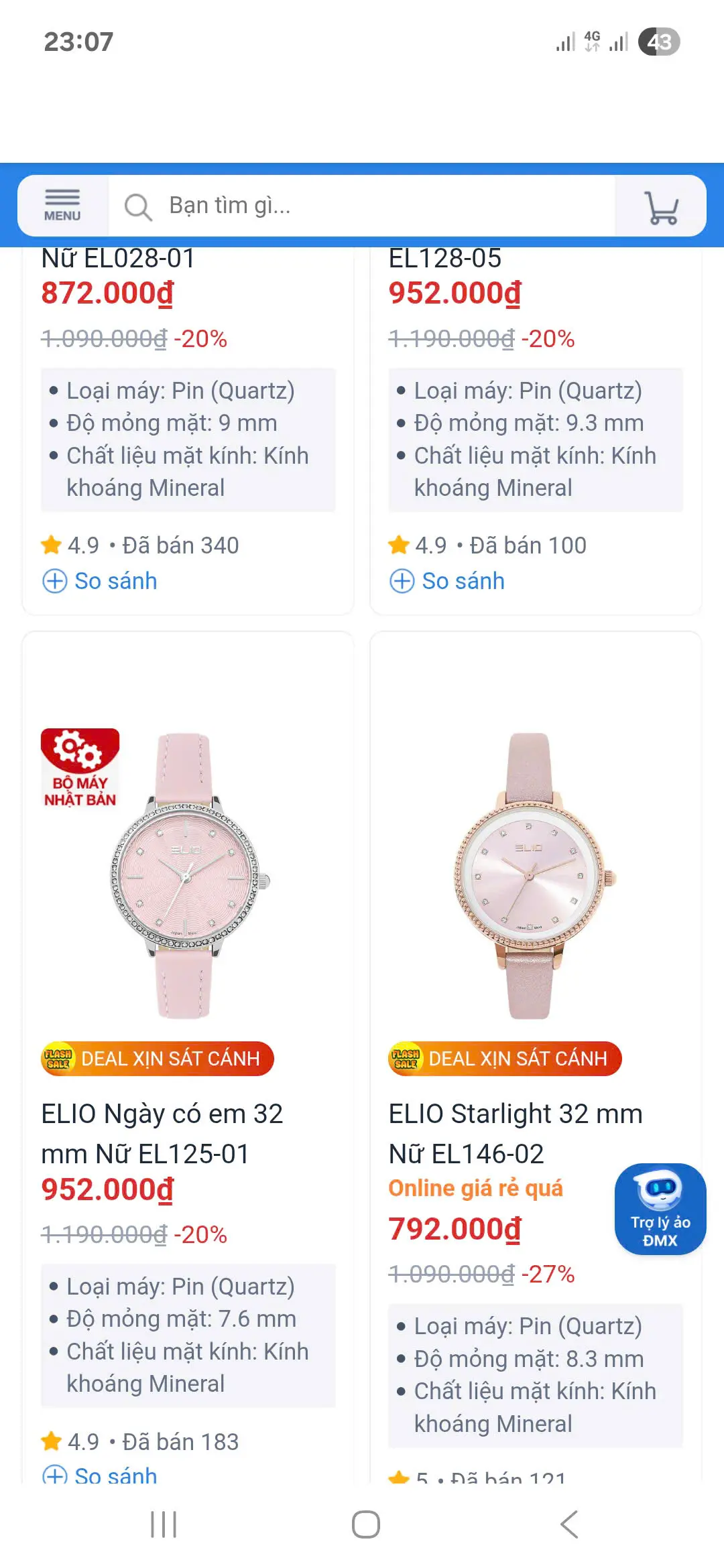 Khách hàng review Đồng hồ Elio Ngày có em 32 mm Nữ EL125-01 1