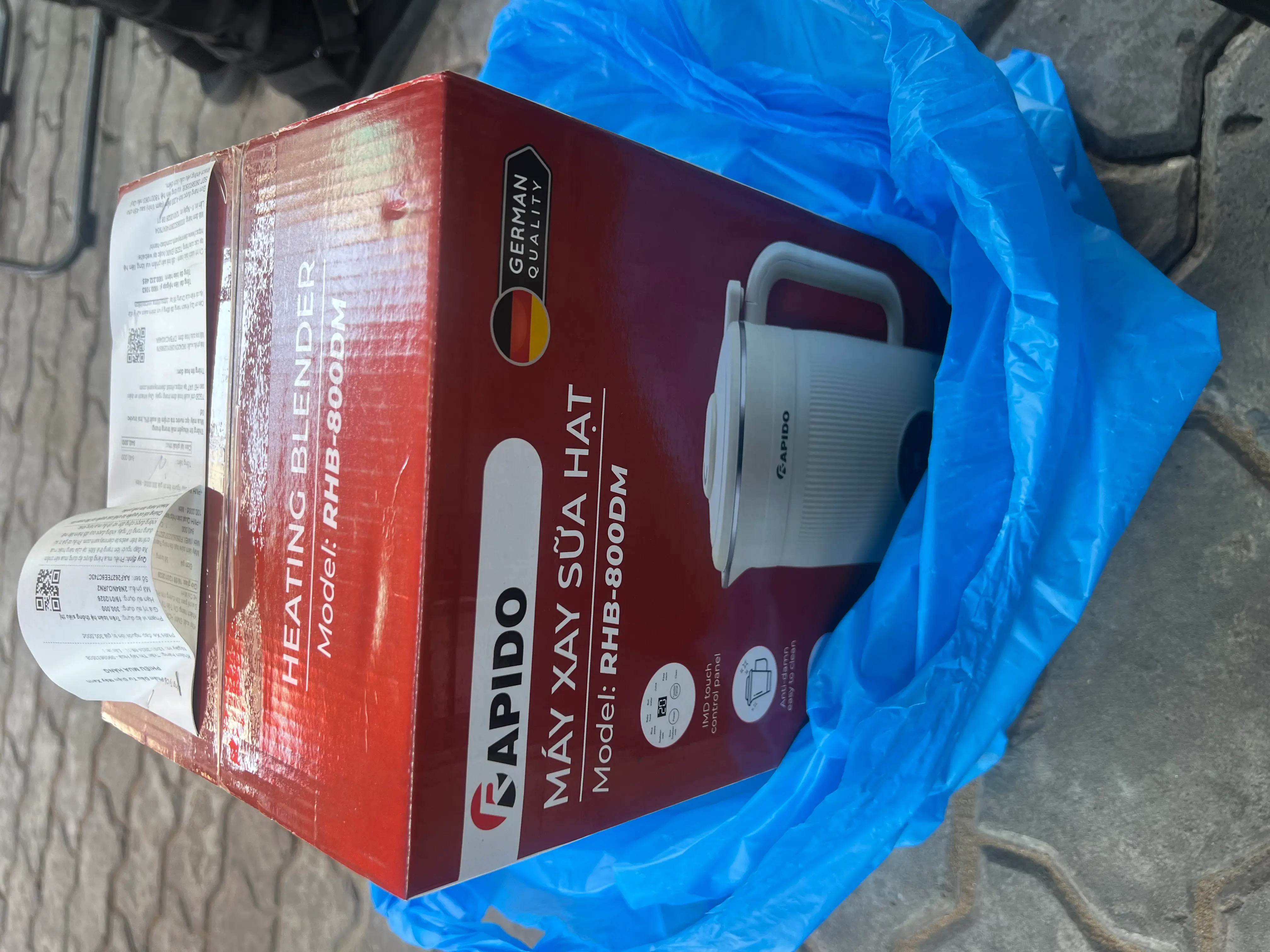 Khách hàng review Máy làm sữa hạt đa năng Rapido RHB-800DM 1