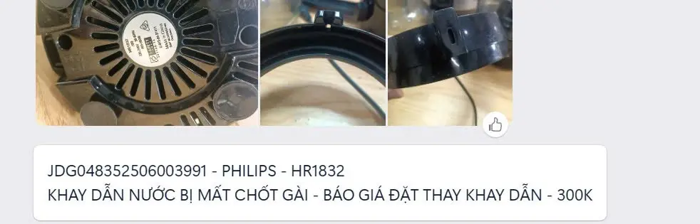 Khách hàng review Máy ép trái cây Philips HR1832/00 1