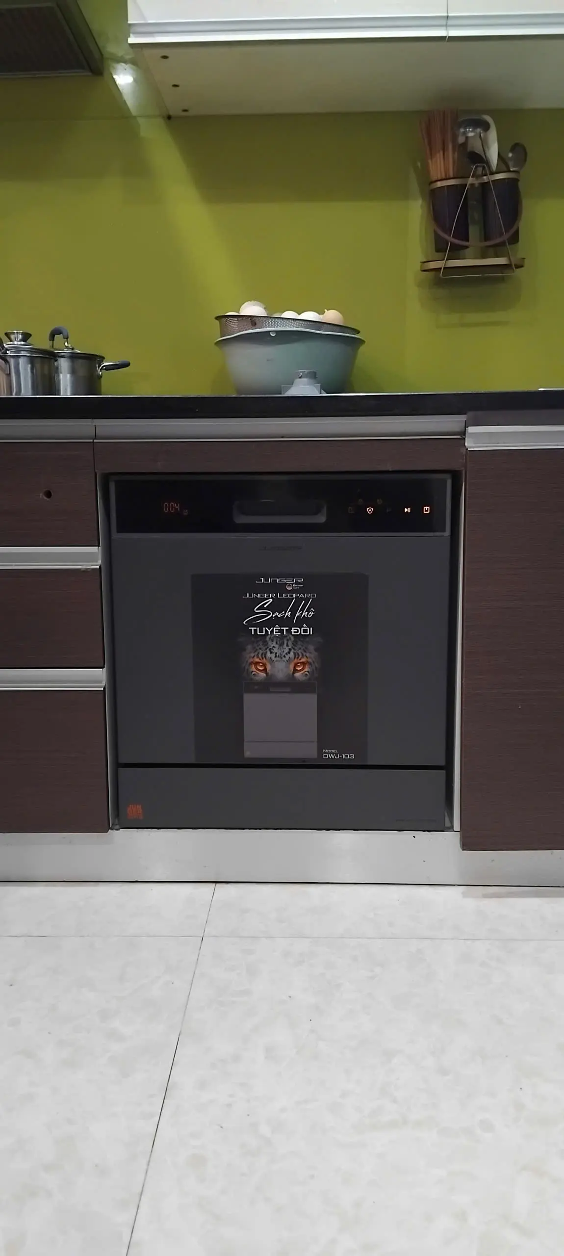 Khách hàng review Máy rửa chén độc lập Junger Leopard DWJ-103 3