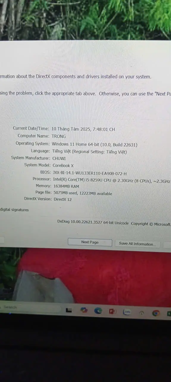 Khách hàng review Laptop CHUWI CoreBook X i5 8259U/16GB/512GB/Win10 3