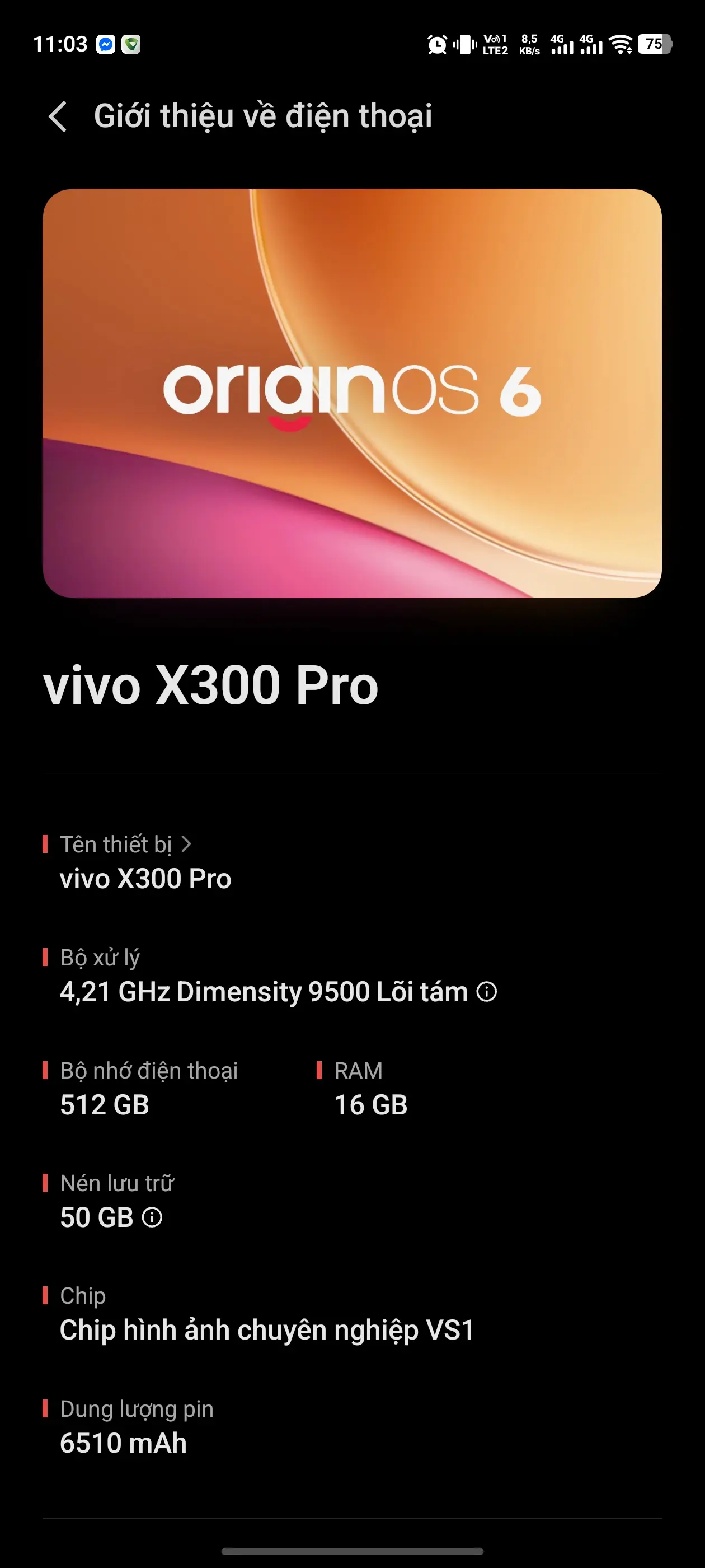 Khách hàng review Điện thoại vivo X300 Pro 5G 16GB/512GB 1