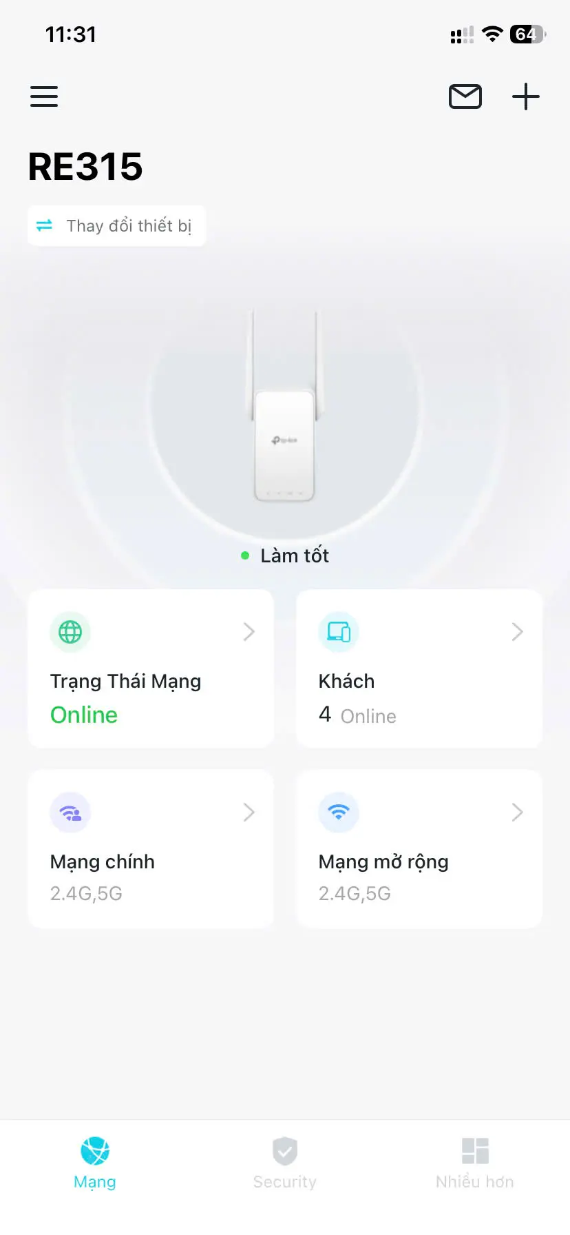 Khách hàng review Repeater mở rộng sóng Wifi AC1200 TP-Link RE315 1