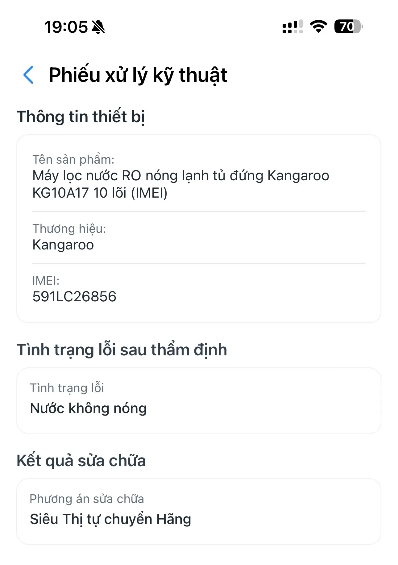 Khách hàng review Máy lọc nước RO nóng nguội lạnh Kangaroo KG10A17 10 lõi 1