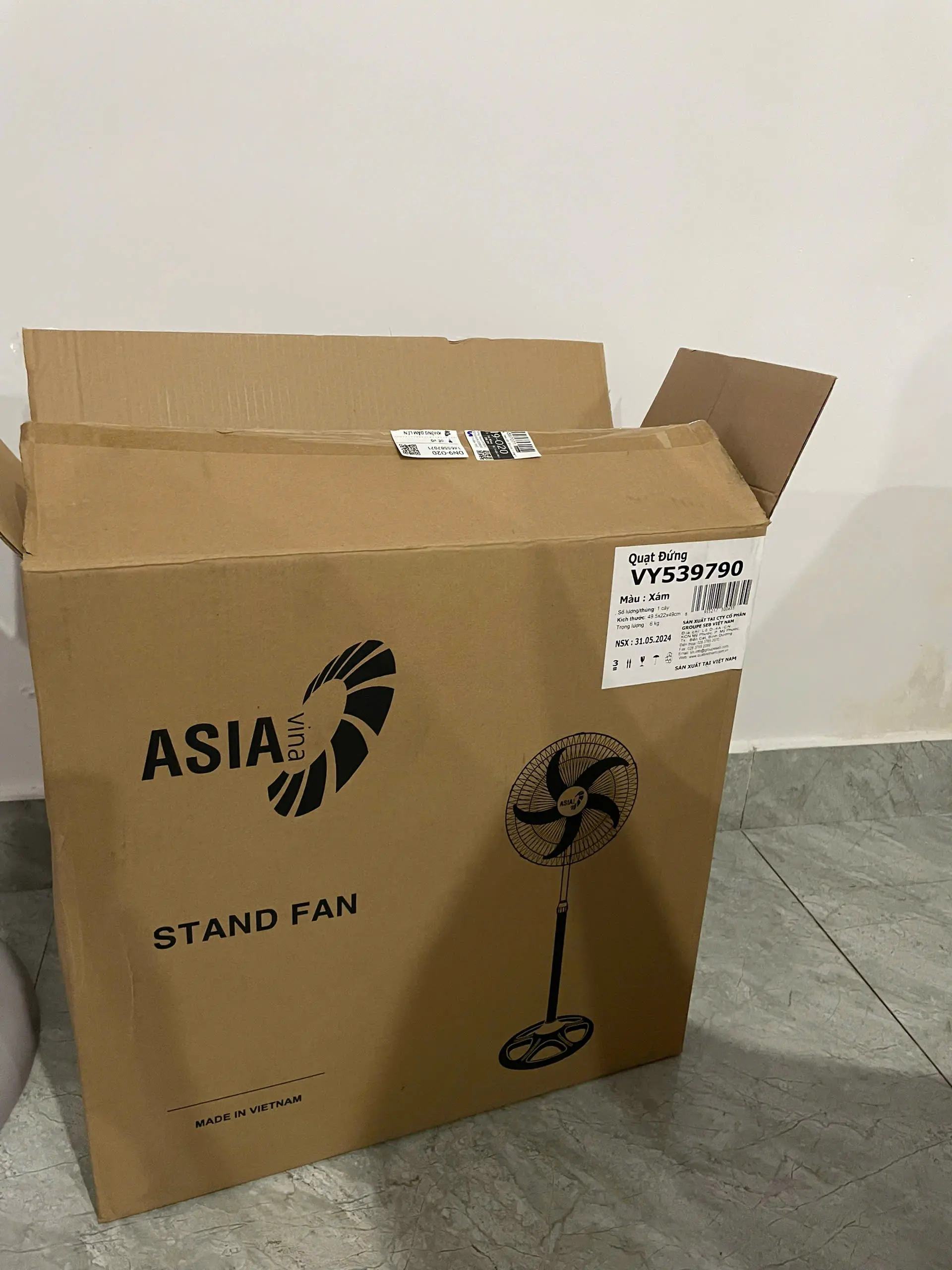 Khách hàng review Quạt đứng Asia 5 cánh VY539790 55W 1