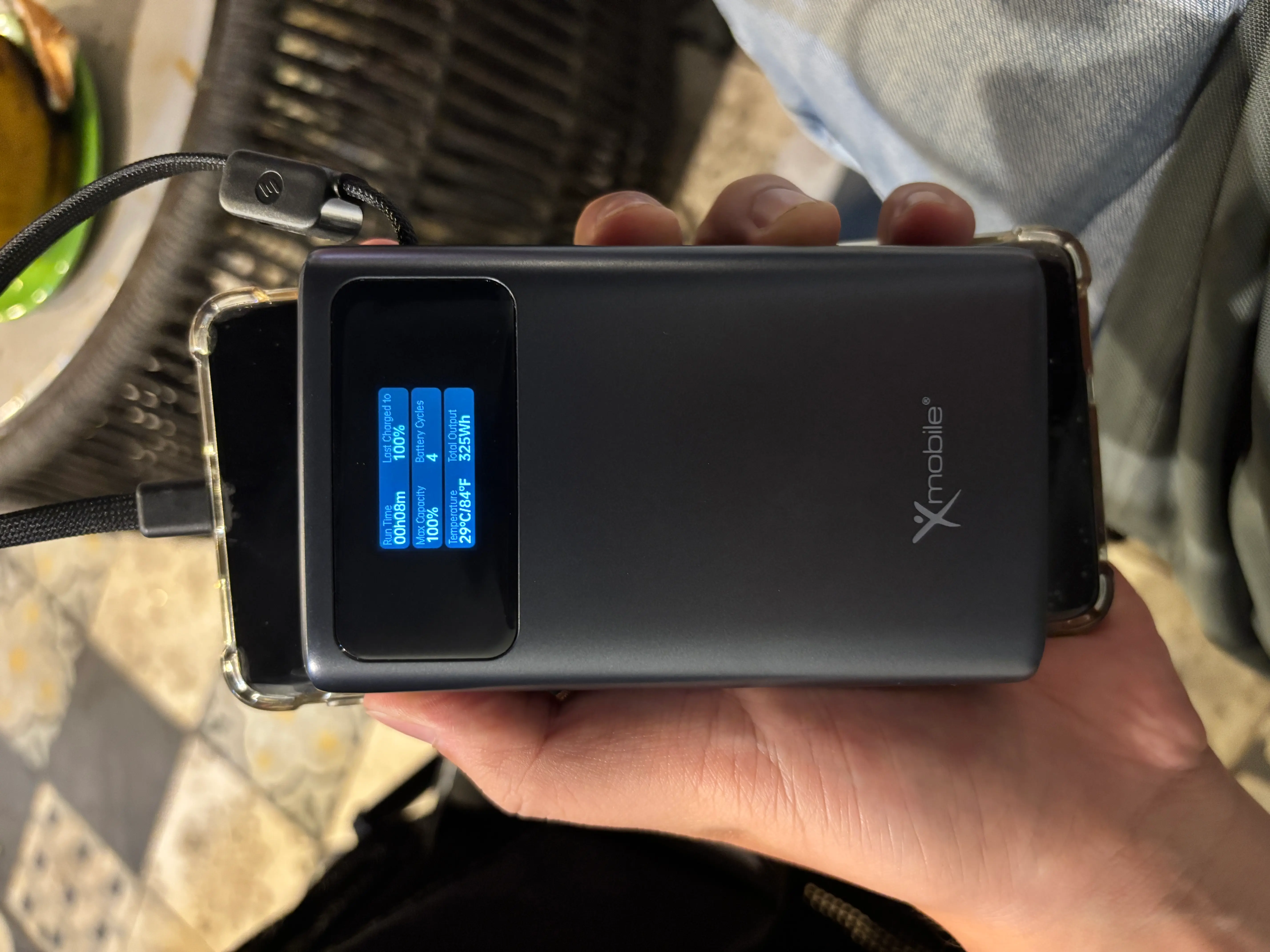 Khách hàng review Pin sạc dự phòng Polymer 20000mAh Type C PD QC 3.0 100W Xmobile TFT JP392 kèm Cáp Type C 2
