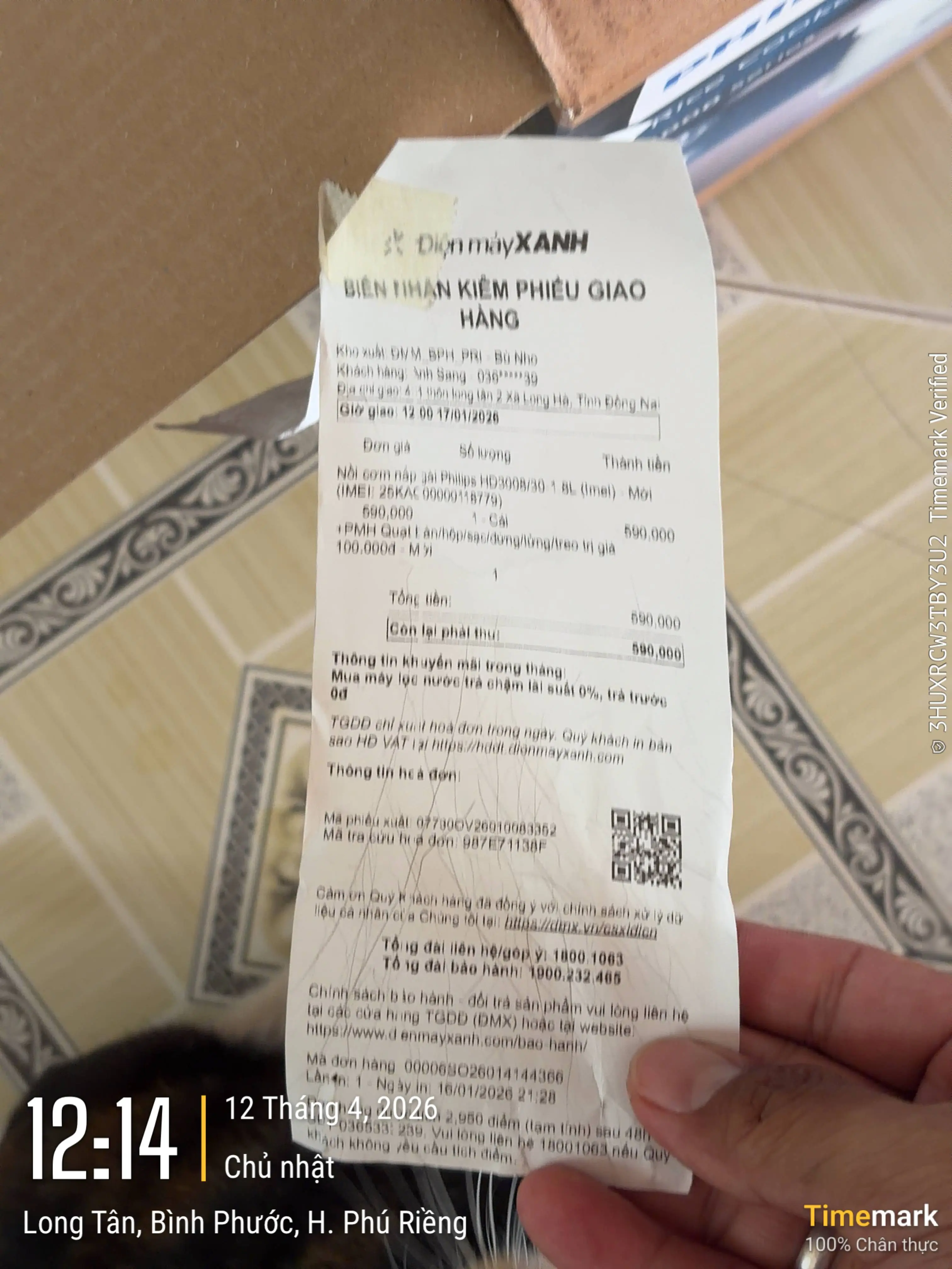 Khách hàng review Nồi cơm nắp gài Philips 1.8 lít HD3008/30 2