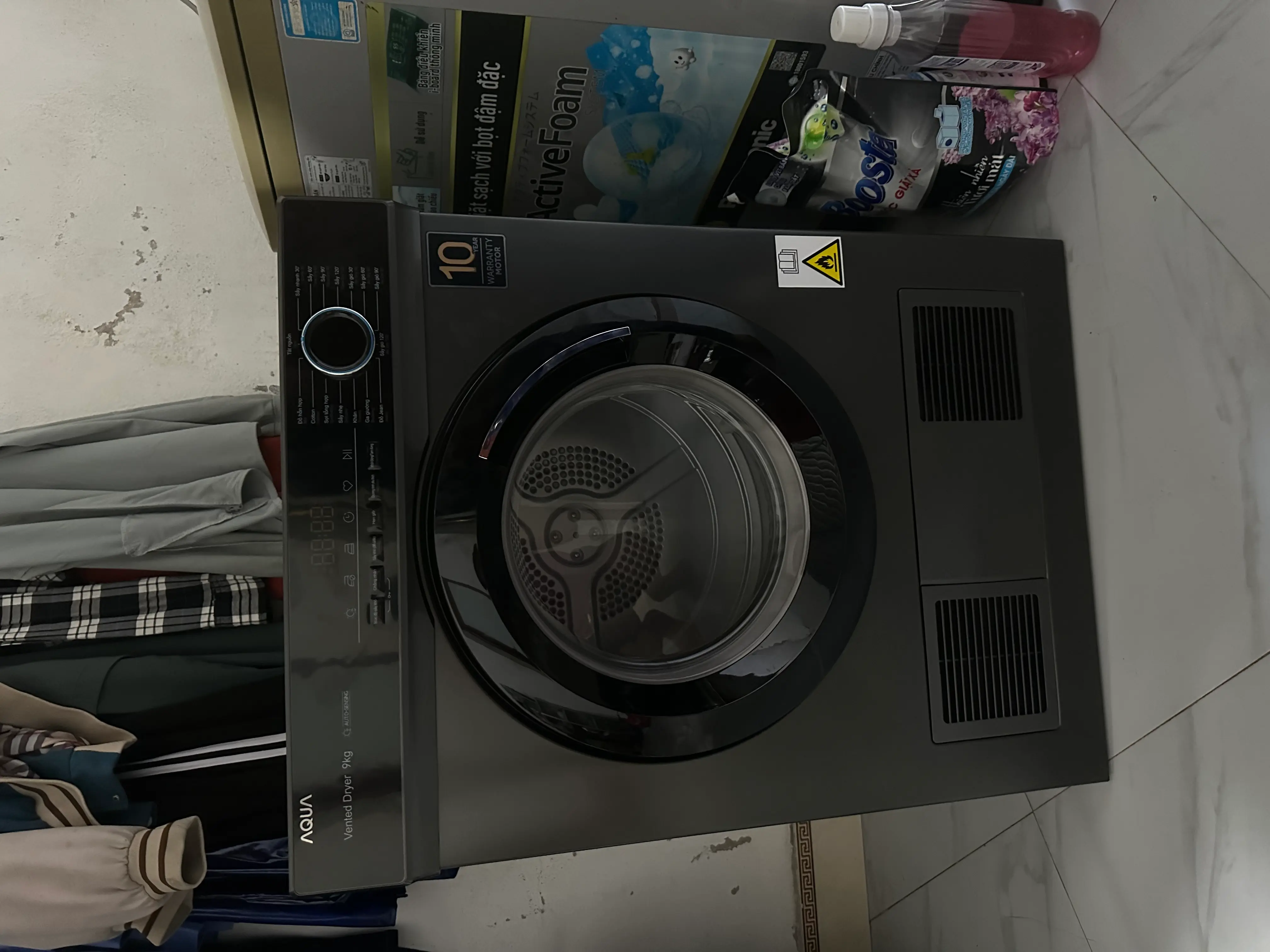 Khách hàng review Máy sấy thông hơi Aqua 9 kg AQH-V901K PS 1