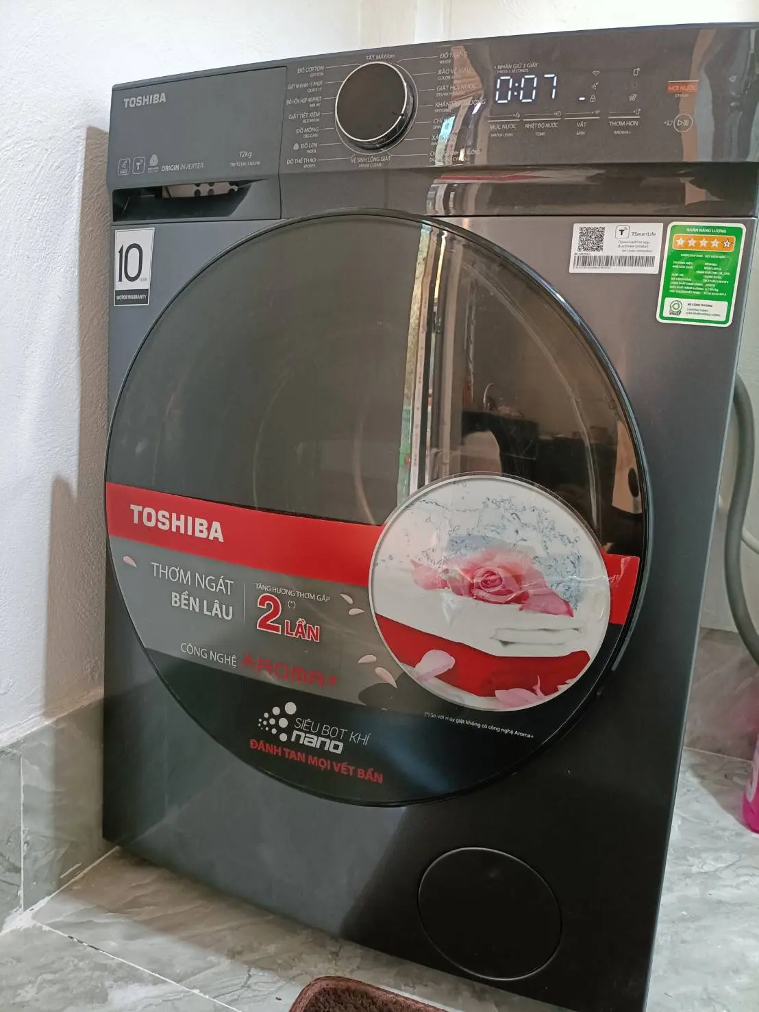 Khách hàng review Máy giặt Toshiba Inverter 12 kg TW-T21BU130UWV(MG) 3