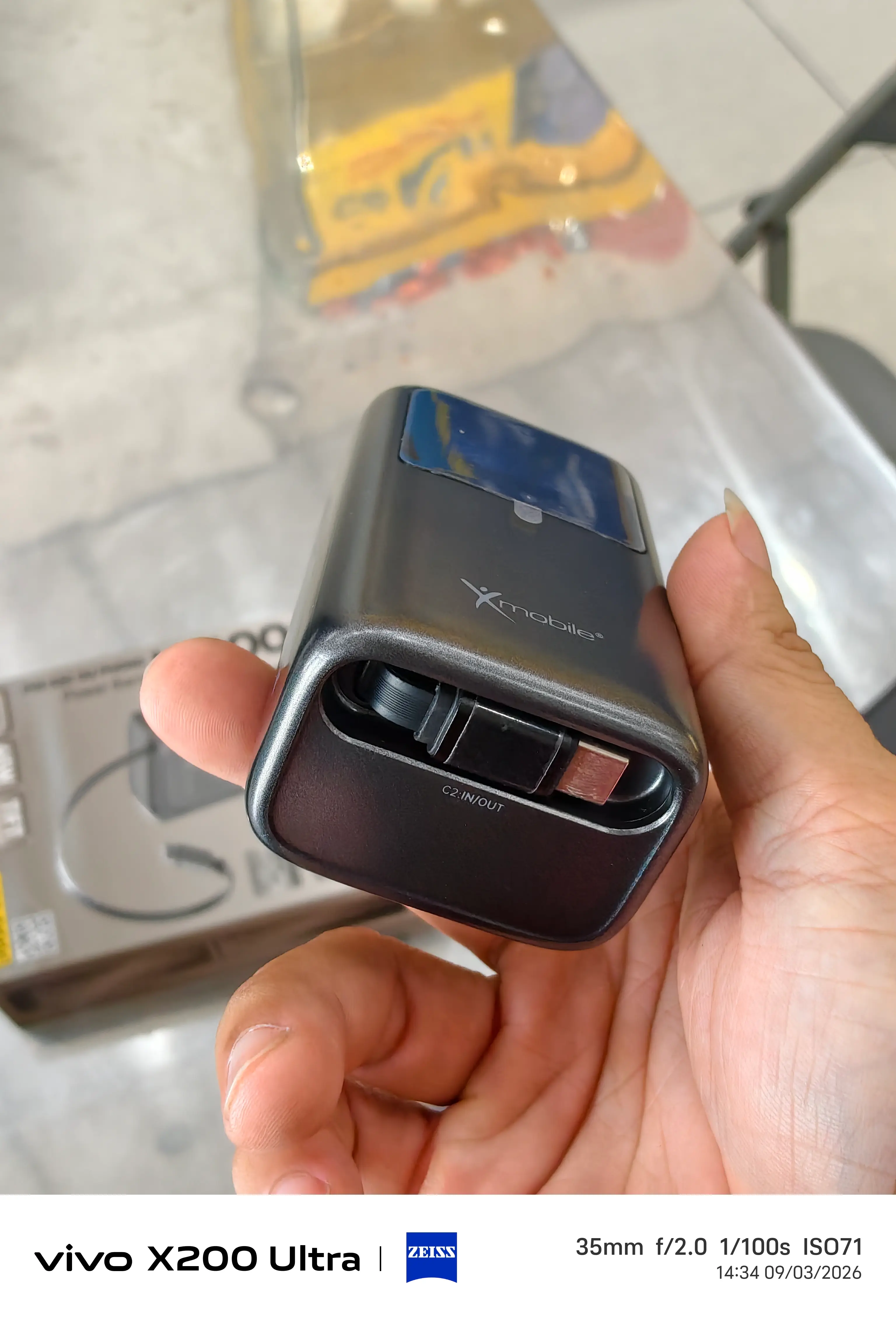 Khách hàng review Pin sạc dự phòng 10000mAh Type C PD QC 3.0 45W Xmobile JP368 kèm Cáp Dây Rút Type C 2