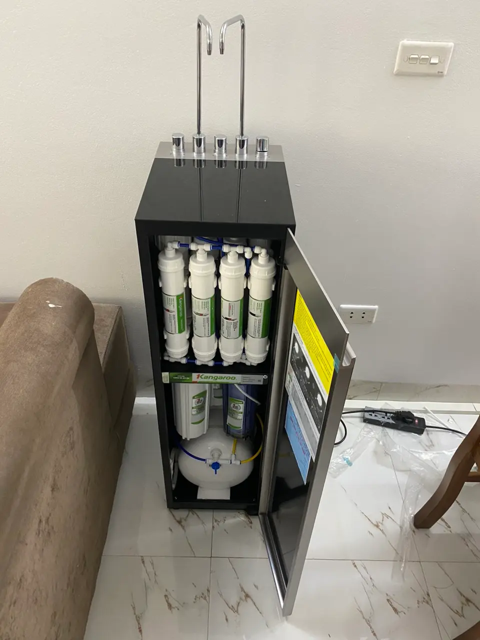 Khách hàng review Máy lọc nước RO nóng nguội lạnh Hydrogen Kangaroo Sumire KG12A6 12 lõi 10