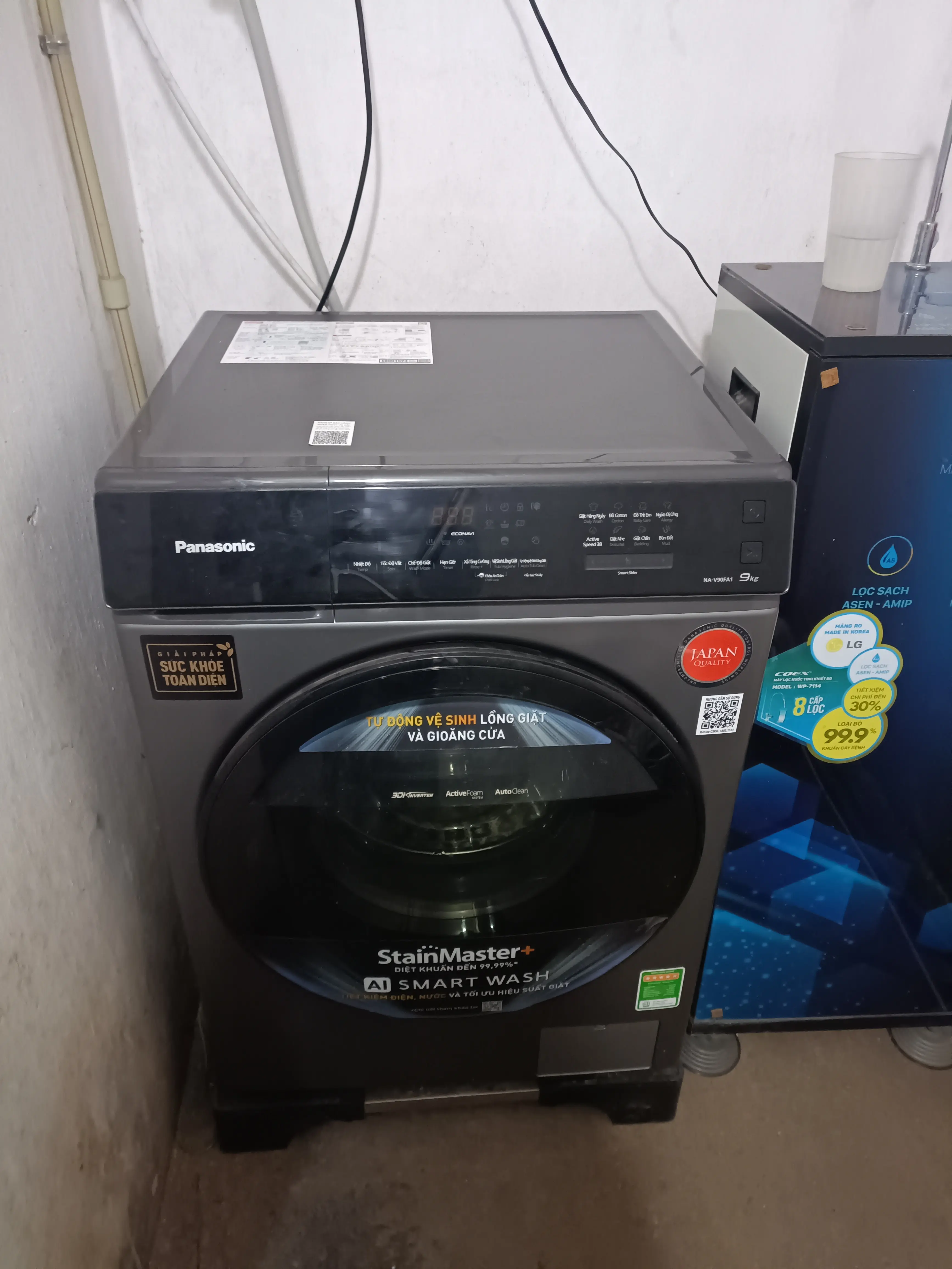 Khách hàng review Máy giặt Panasonic Inverter 9 kg NA-V90FA1LVT 7