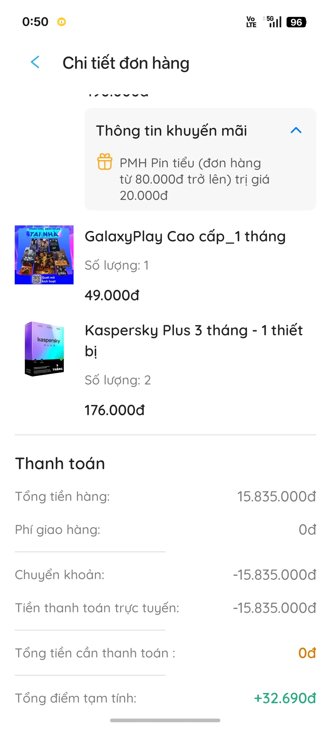 Khách hàng review Galaxy Play Cao cấp 01 tháng chính hãng 1