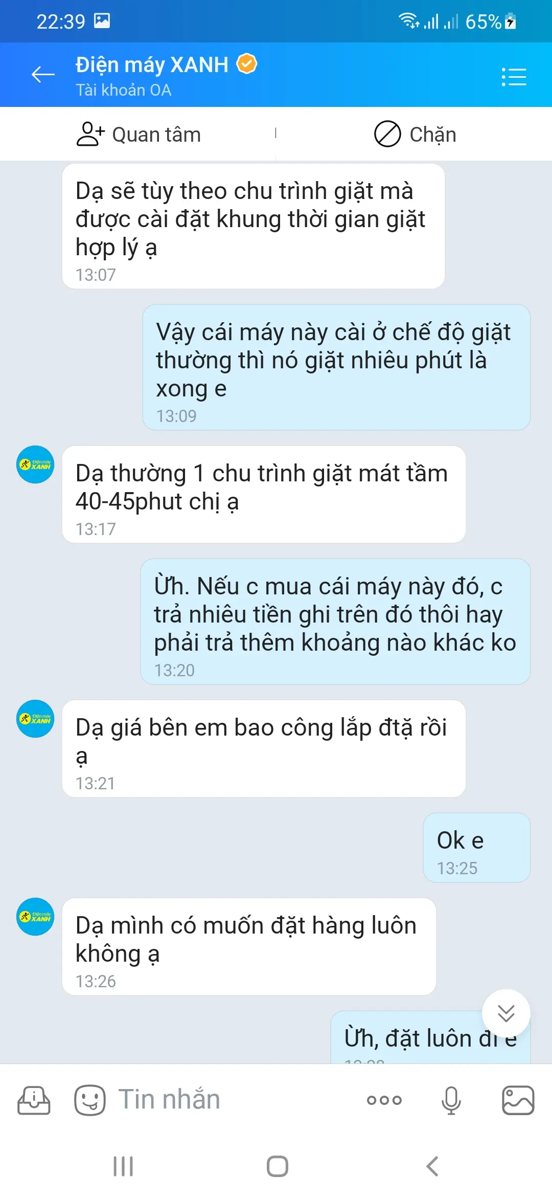 Khách hàng review Máy giặt Panasonic 8.2 kg NA-F82Y01DRV 14