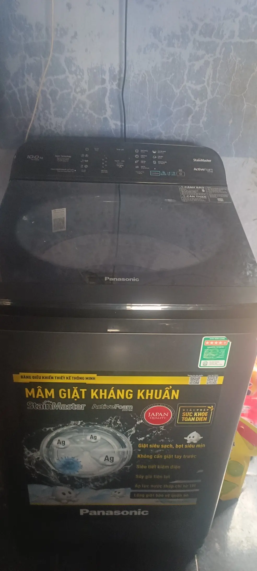 Khách hàng review Máy giặt Panasonic 10 Kg NA-F100A9BRV 3
