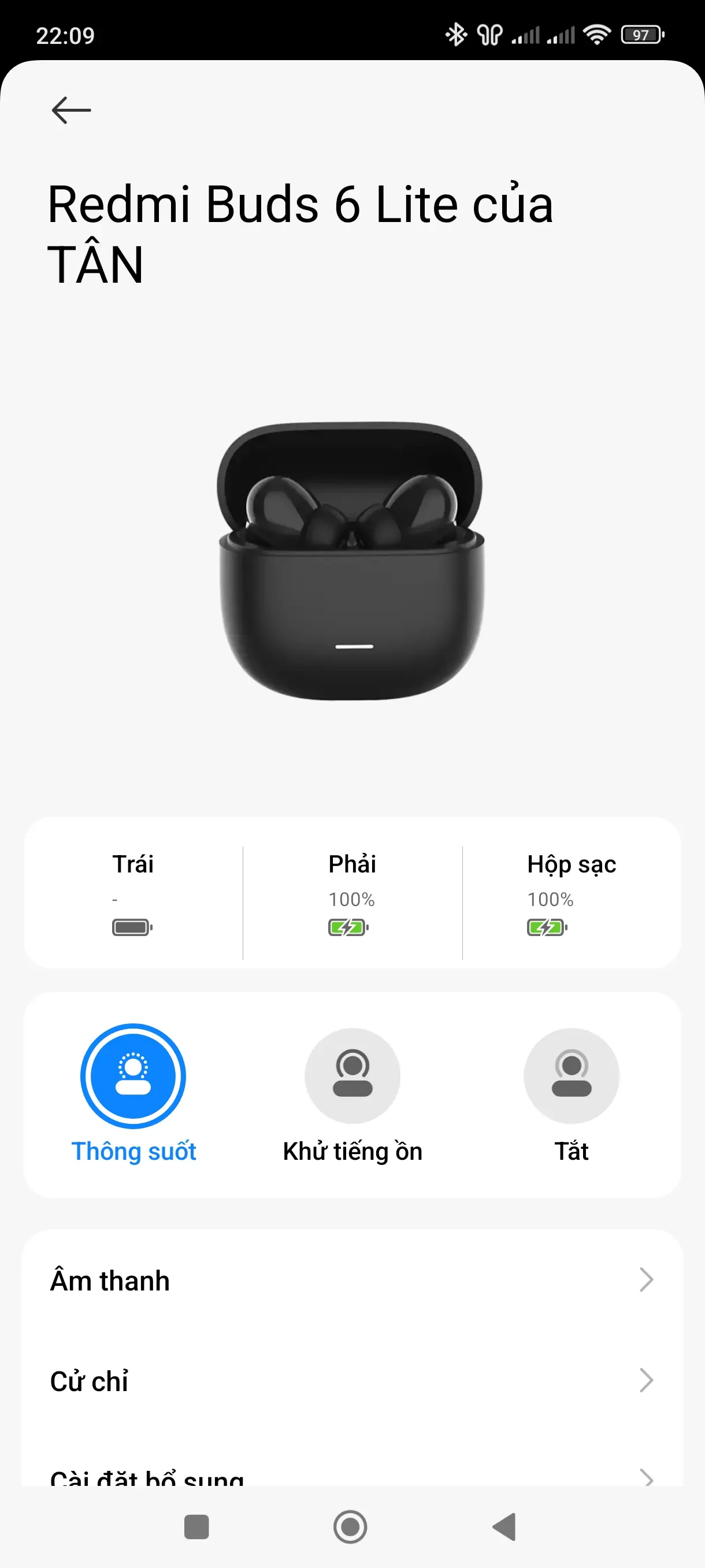 Khách hàng review Tai nghe Bluetooth True Wireless Xiaomi Redmi Buds 6 Lite 3