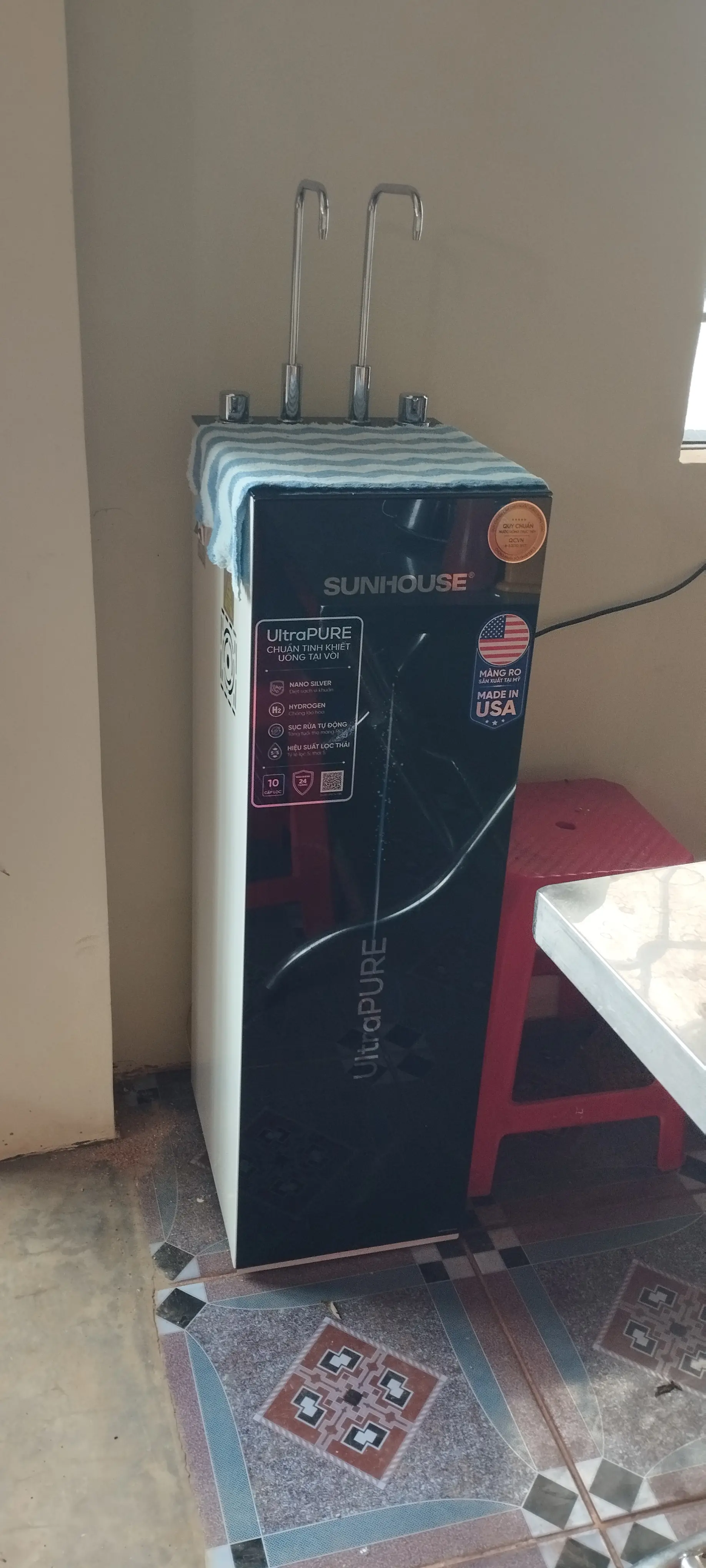 Khách hàng review Máy lọc nước RO nóng nguội lạnh Hydrogen Sunhouse UltraPURE SHA76210KL 10 lõi 13