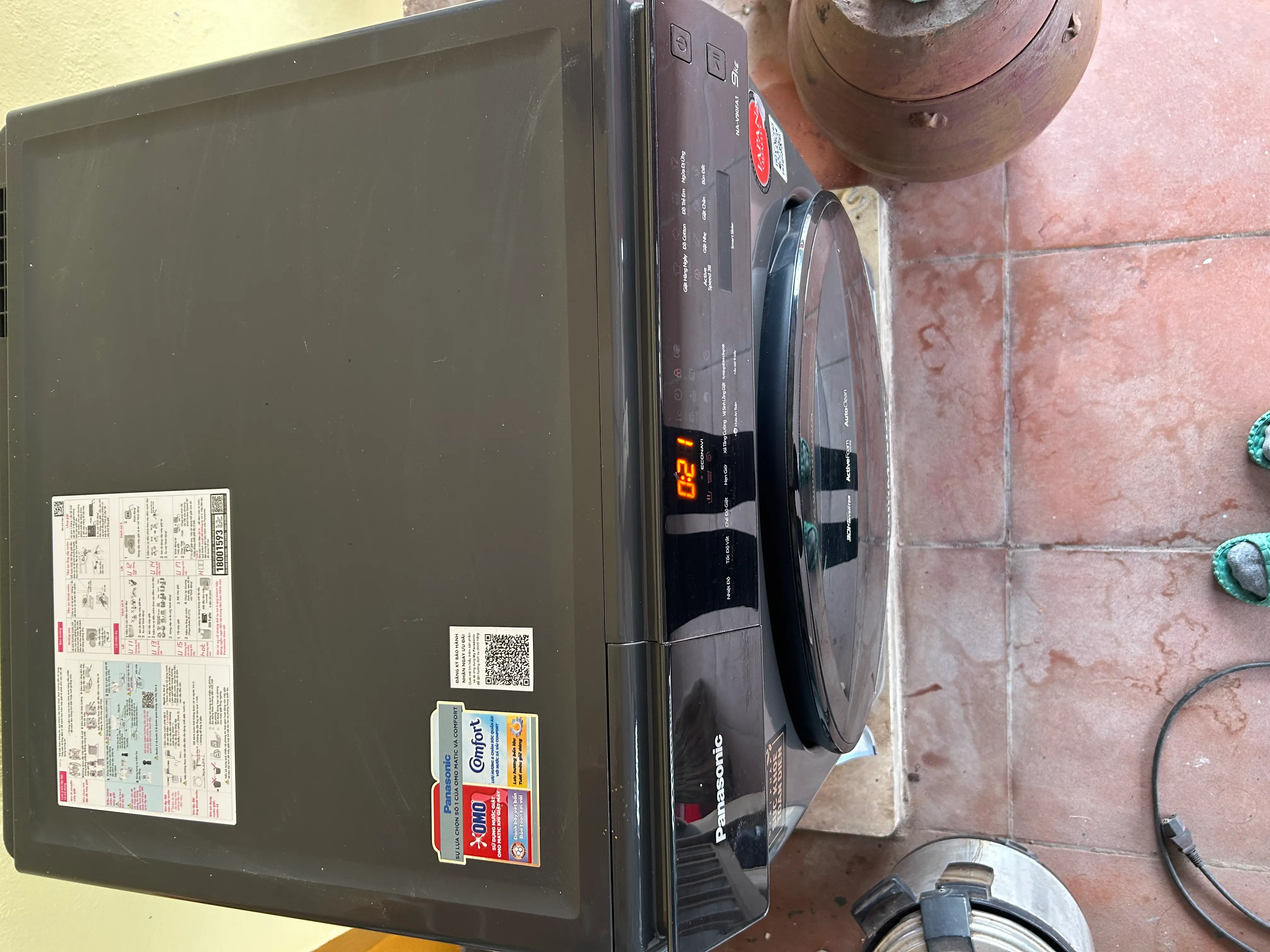 Khách hàng review Máy giặt Panasonic Inverter 9 kg NA-V90FA1LVT 3