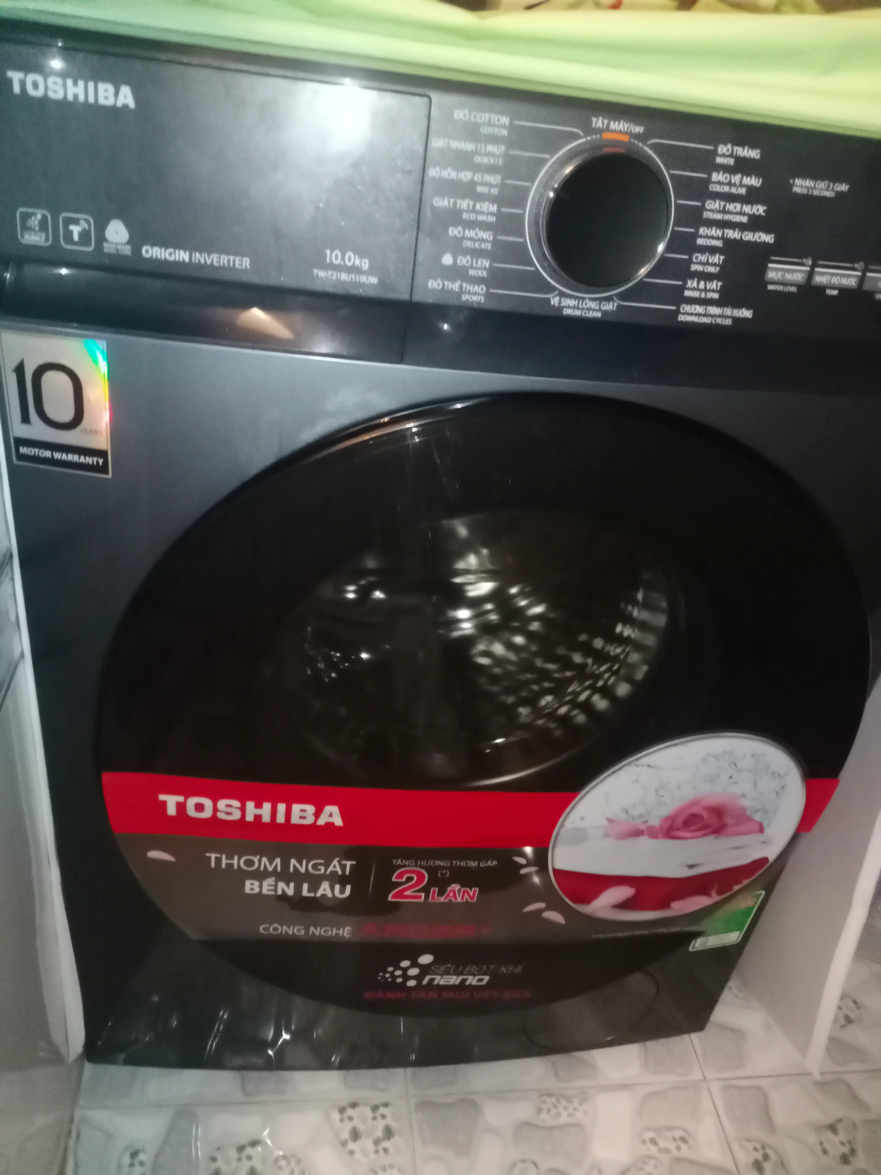 Khách hàng review Máy giặt Toshiba Inverter 10 kg TW-T21BU110UWV(MG) 5