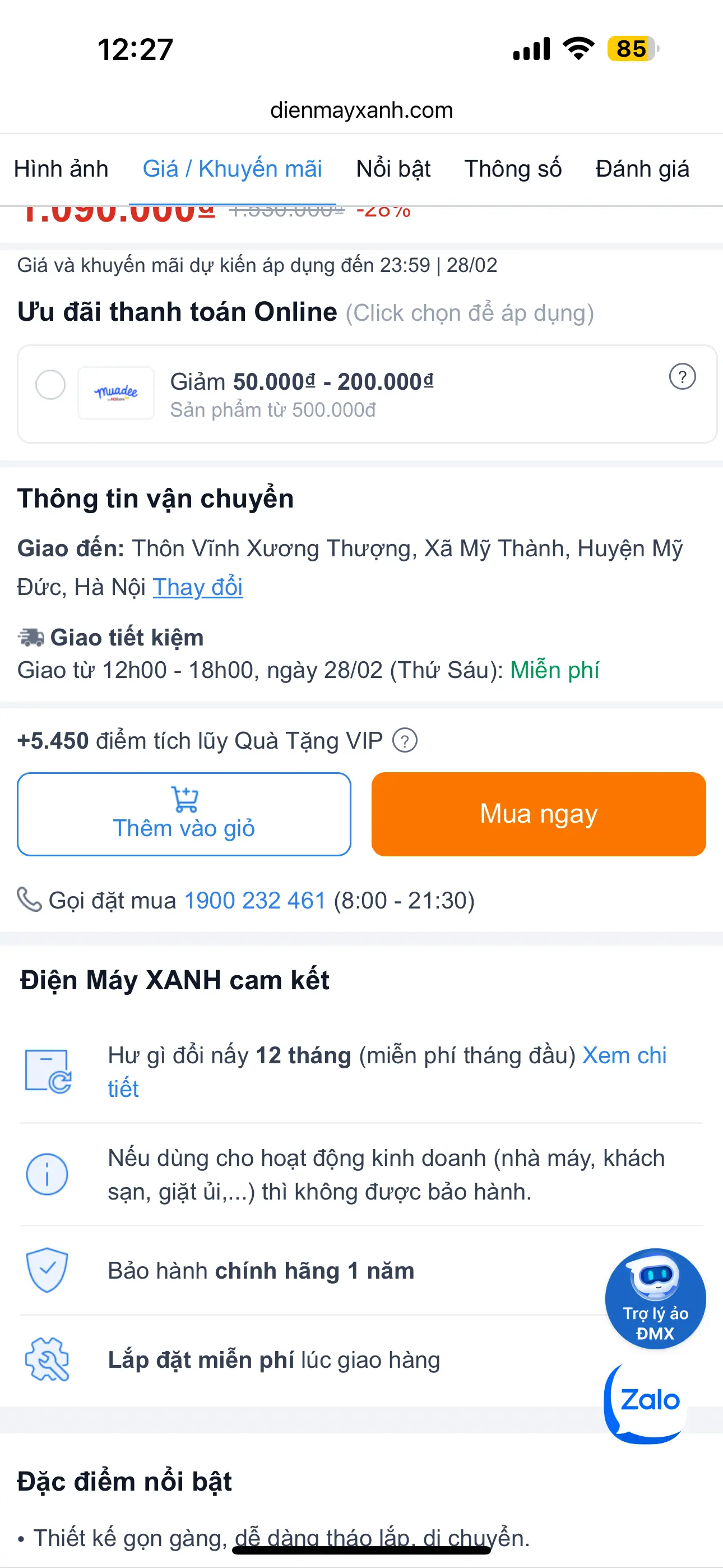 Khách hàng review Tủ sấy quần áo Benny 15 kg BD2023X - Xanh 1