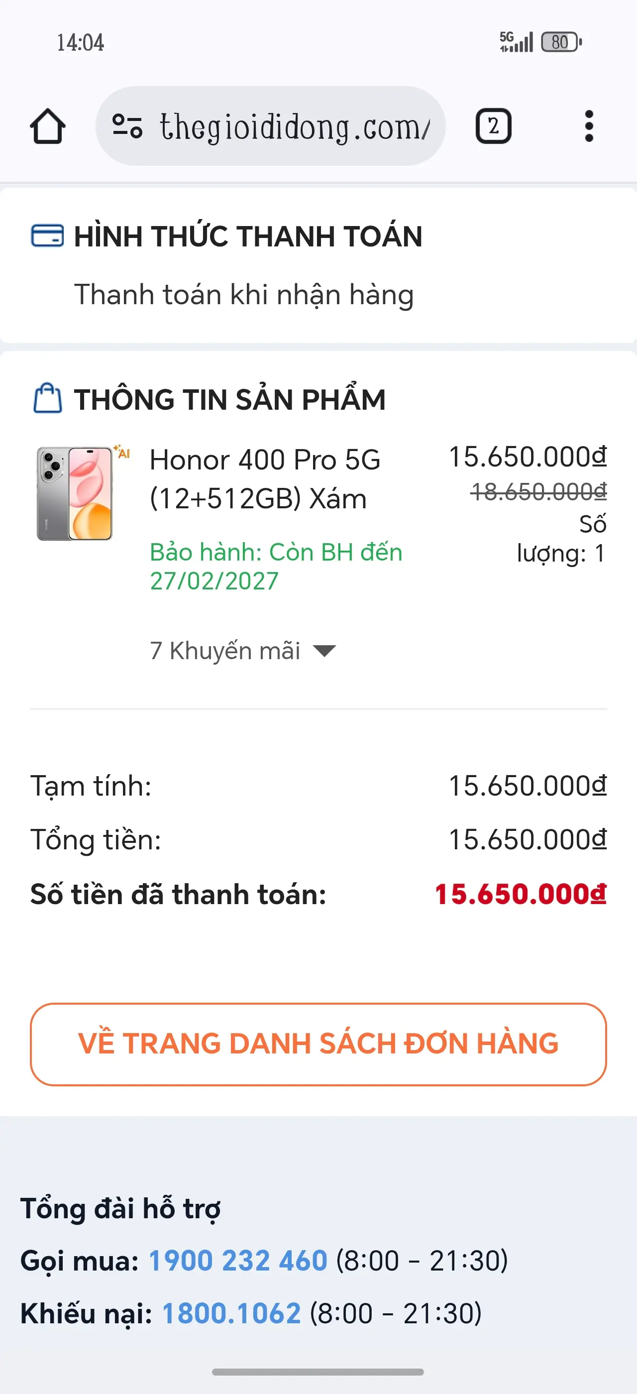 Khách hàng review Điện thoại HONOR 400 Pro 5G 12GB/512GB 1