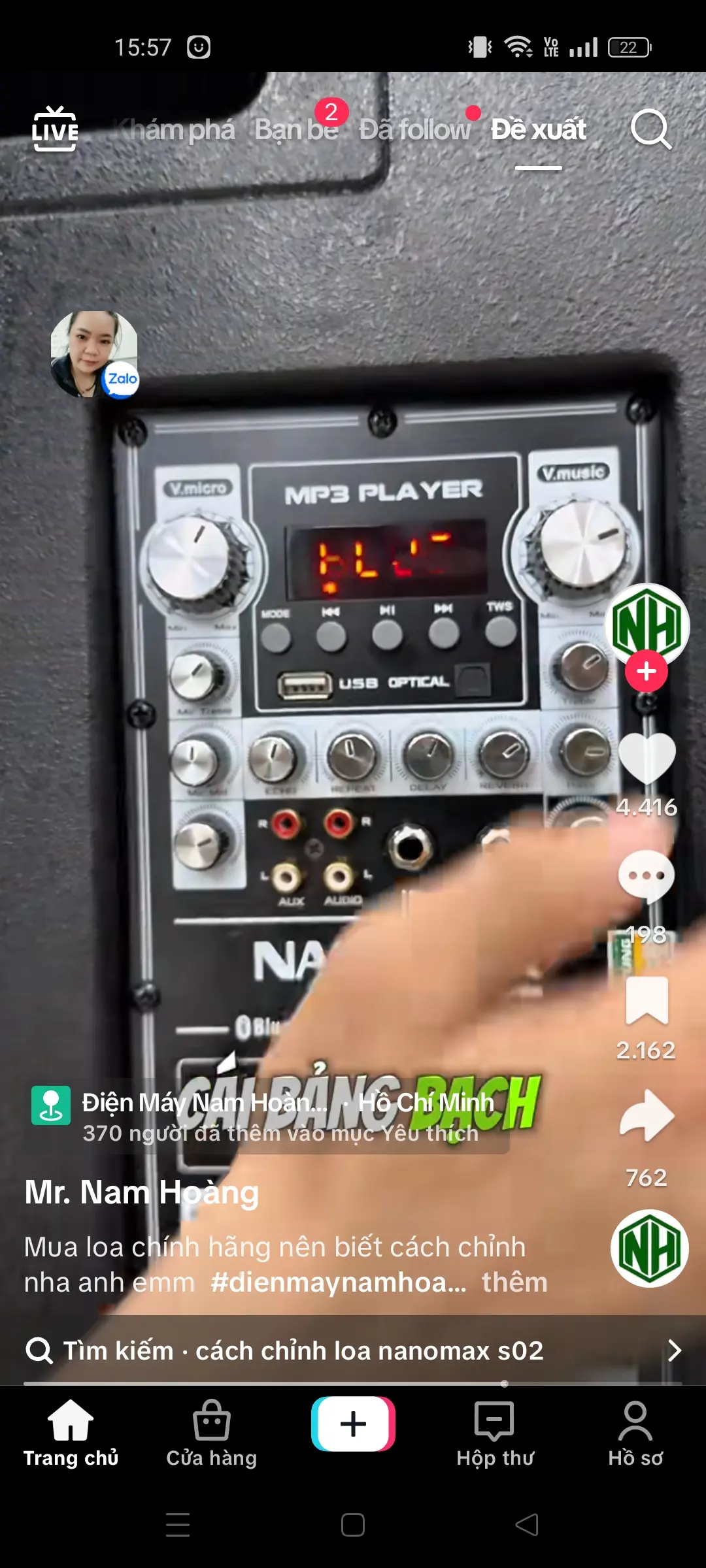 Khách hàng review Loa Karaoke Dalton K220C 1