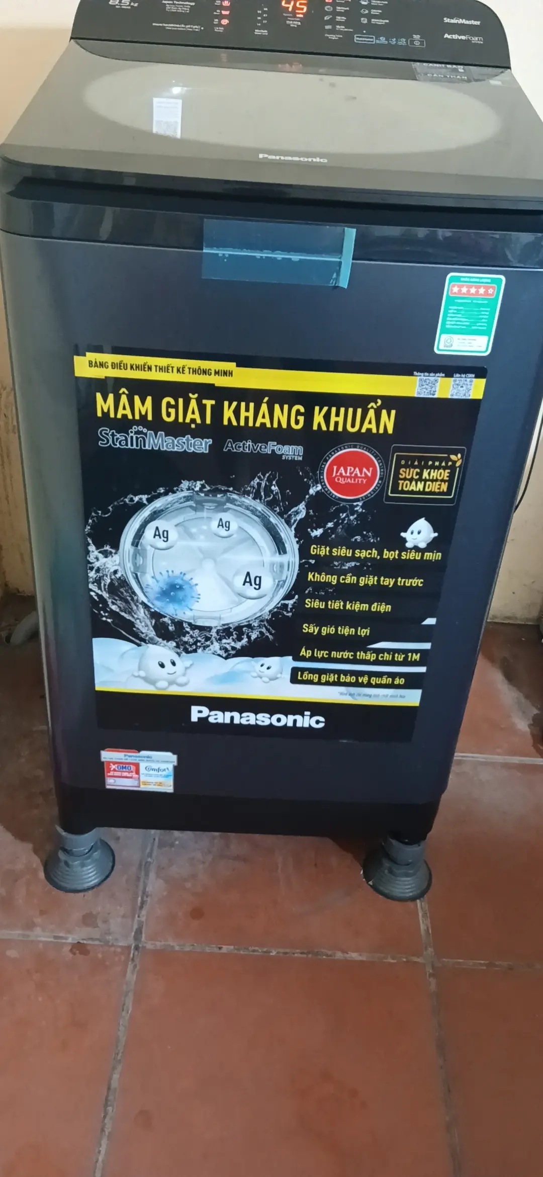 Khách hàng review Máy giặt Panasonic 8.5 Kg NA-F85A9BRV 5