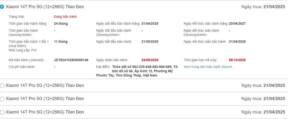 Khách hàng review Điện thoại Xiaomi 14T Pro 5G 12GB/256GB 2