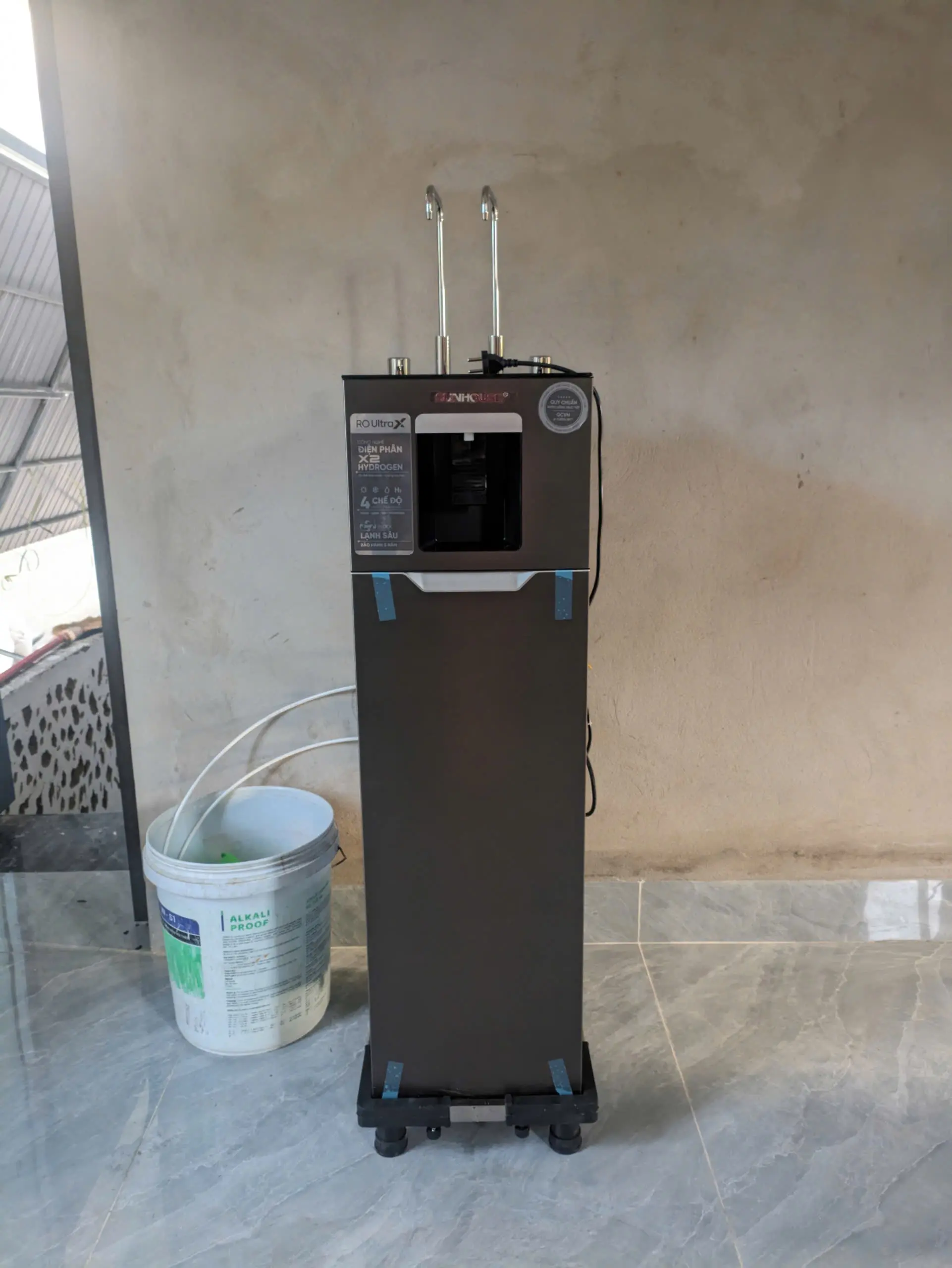 Khách hàng review Máy lọc nước RO nóng nguội lạnh Hydrogen Sunhouse UltraX SHA76658SH 11 lõi 7