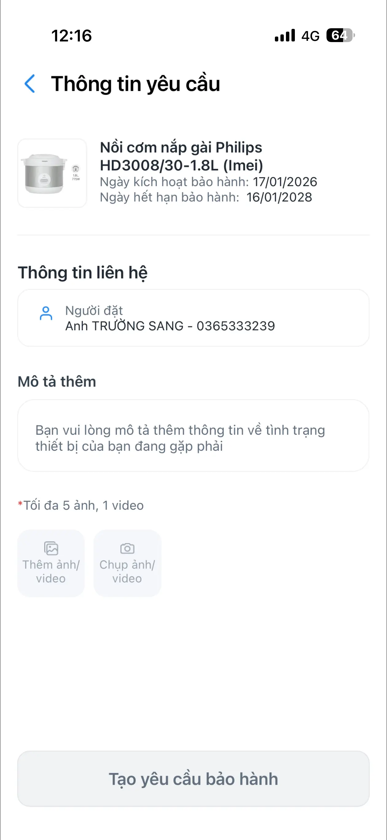 Khách hàng review Nồi cơm nắp gài Philips 1.8 lít HD3008/30 3