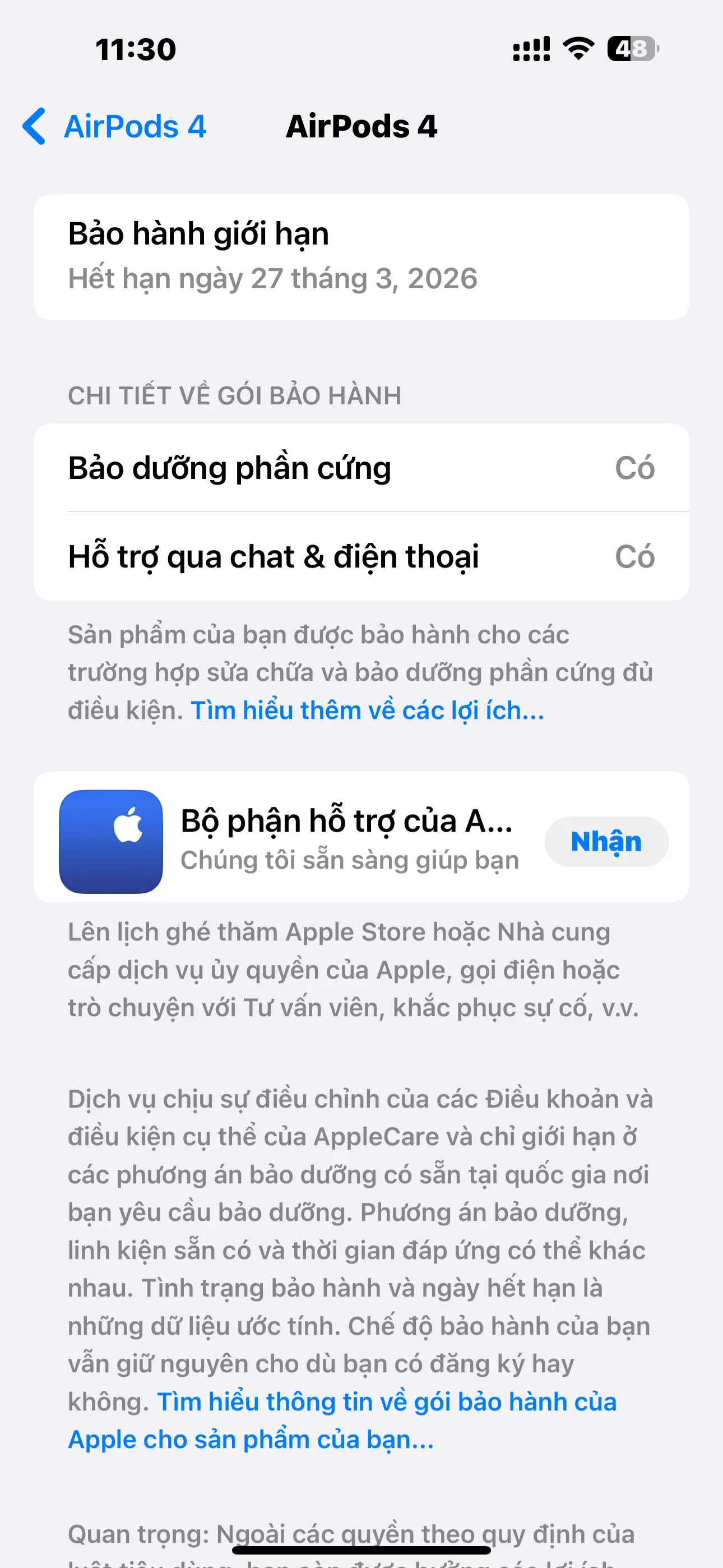 Khách hàng review AirPods 4 MXP63 5