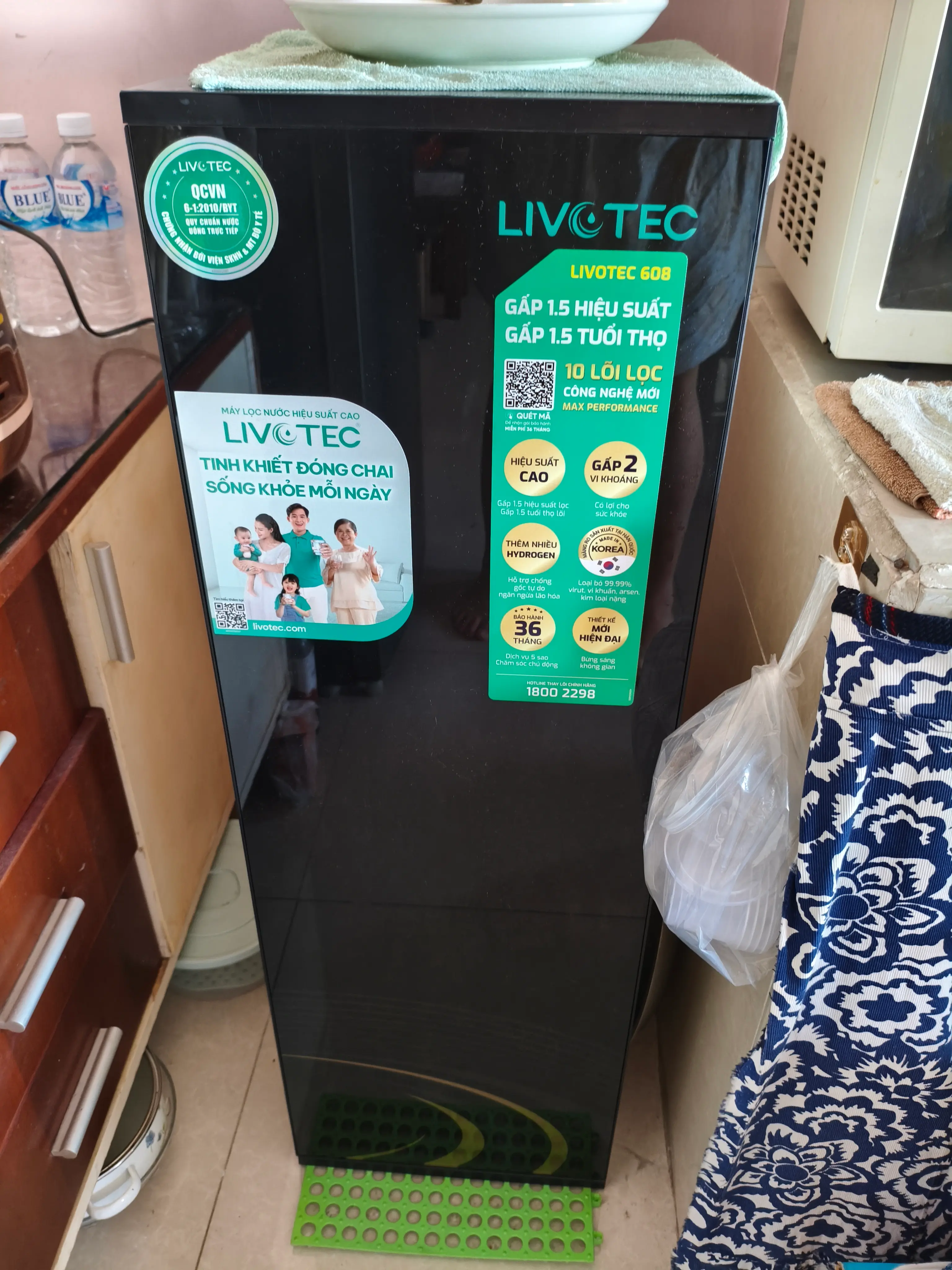 Khách hàng review Máy lọc nước RO Hydrogen Livotec 608 10 lõi 1